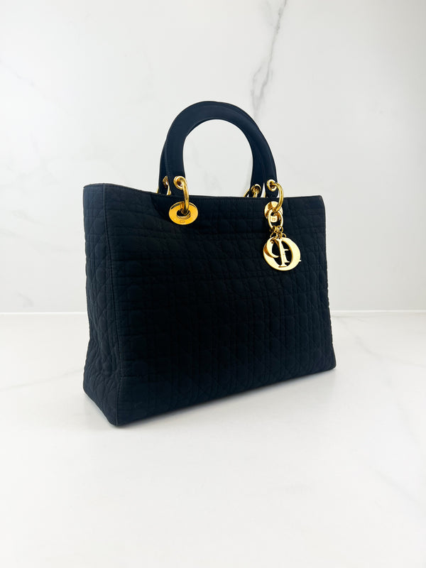Christian Dior Black Lady Dior GHW