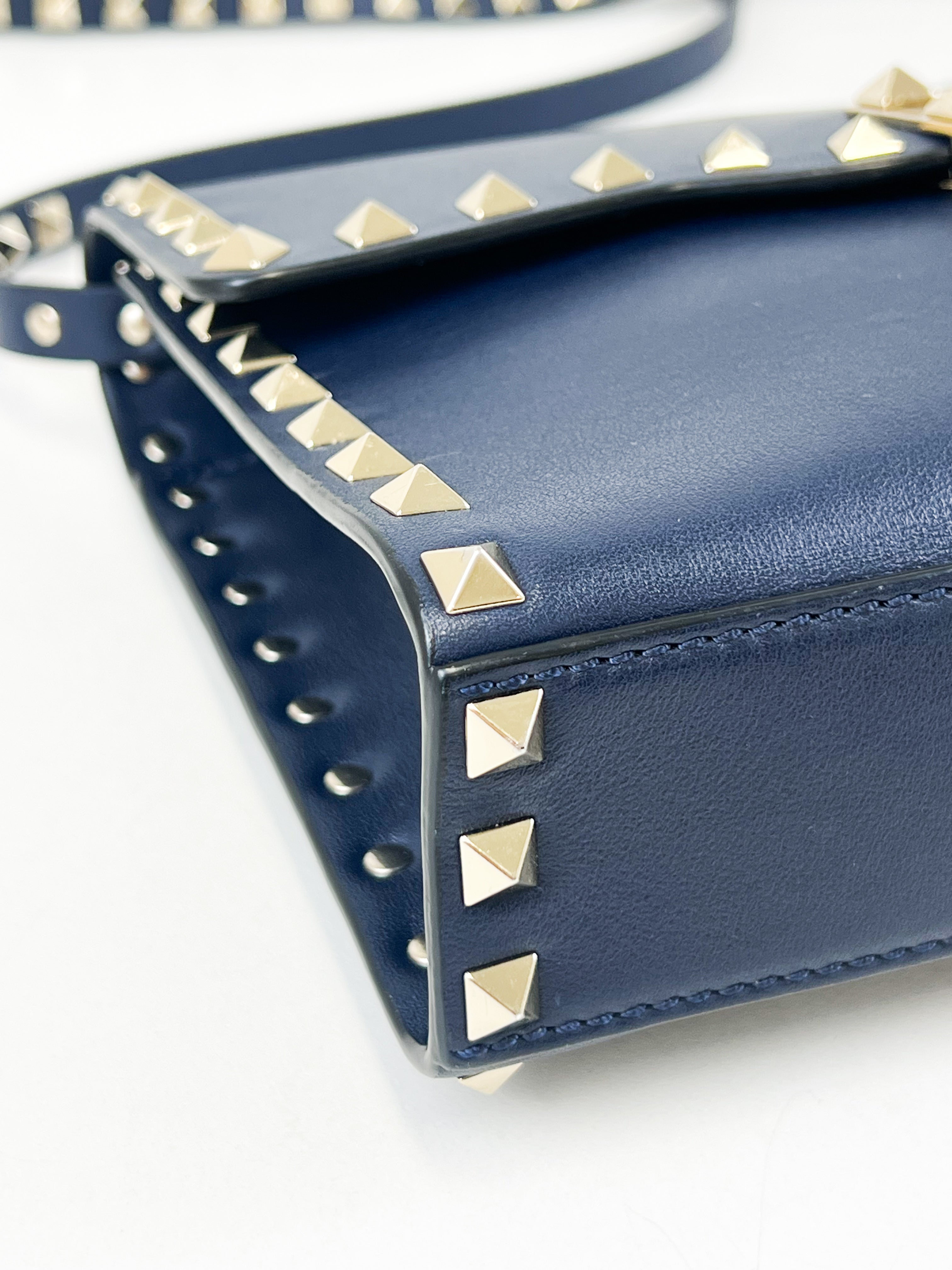 Valentino Garavani Rockstud Grain Texture Crossbody Bag
