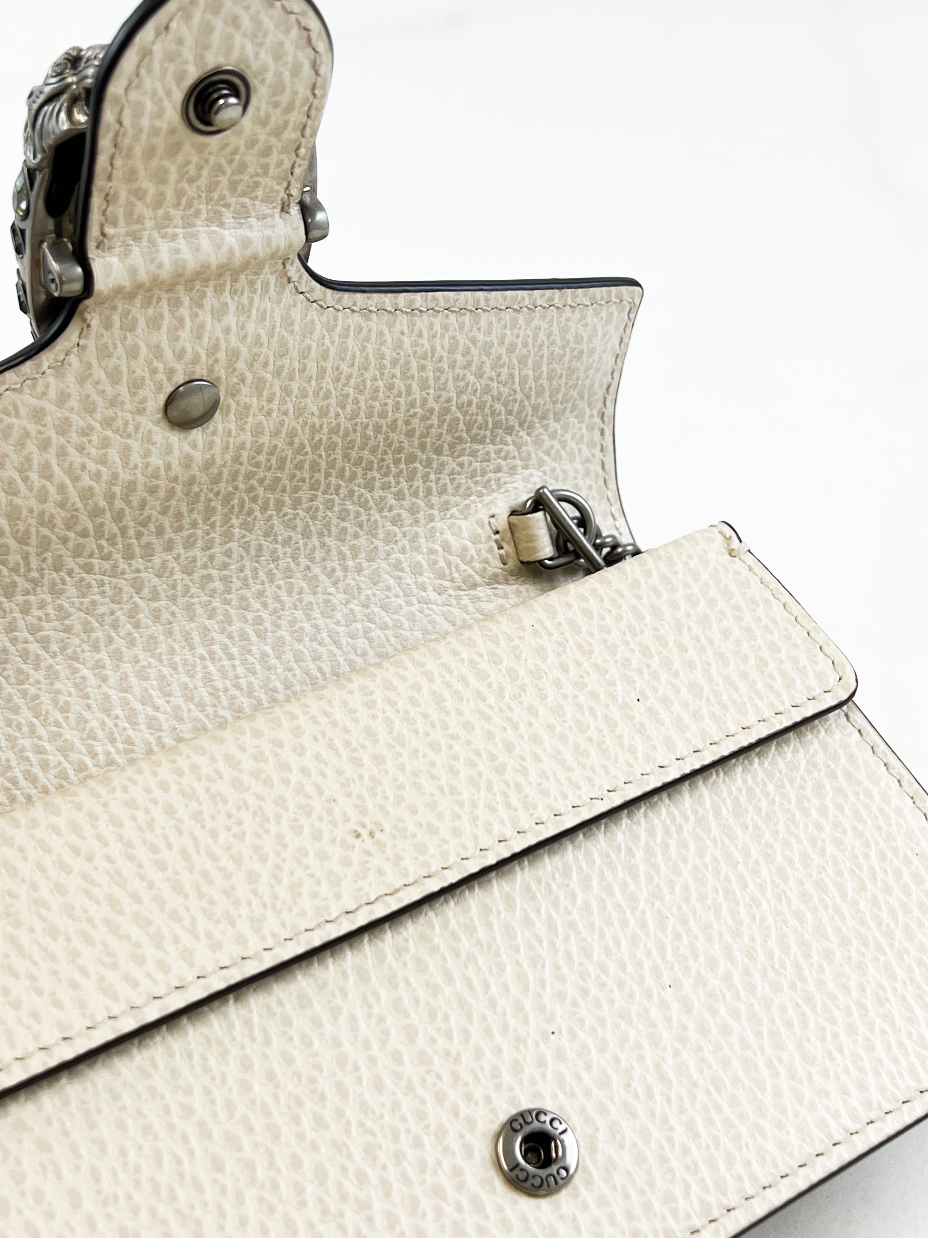 Gucci Dionysus White Super Mini Bag