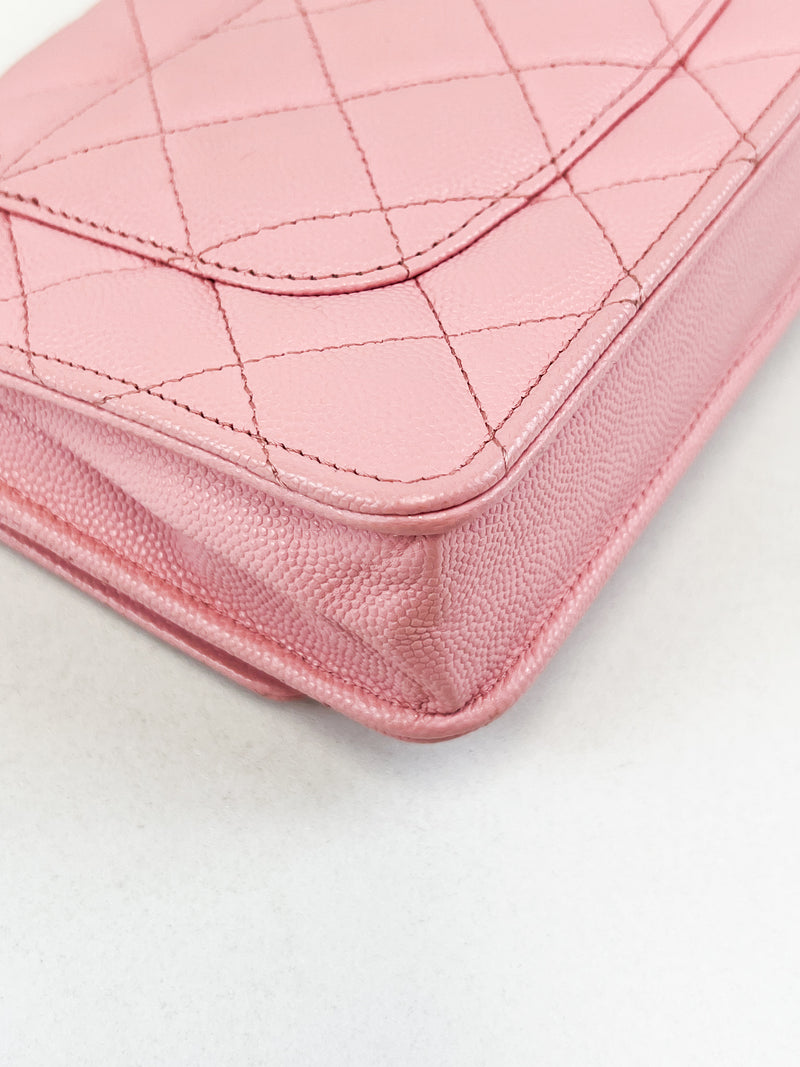 Chanel Pink Caviar CC WOC with GHW