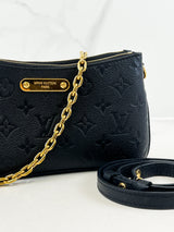 Louis Vuitton Black Liv Pochette Monogram Empreinte Bag