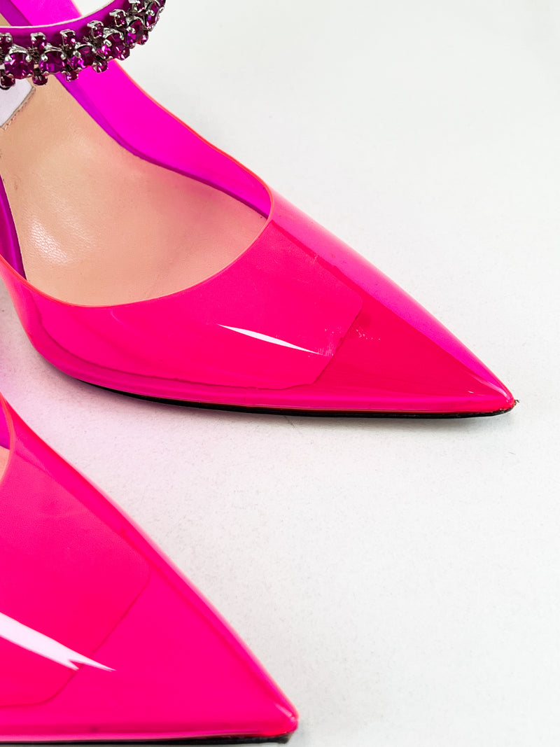 Jimmy Choo Bing 100 Pink Mule Size 40