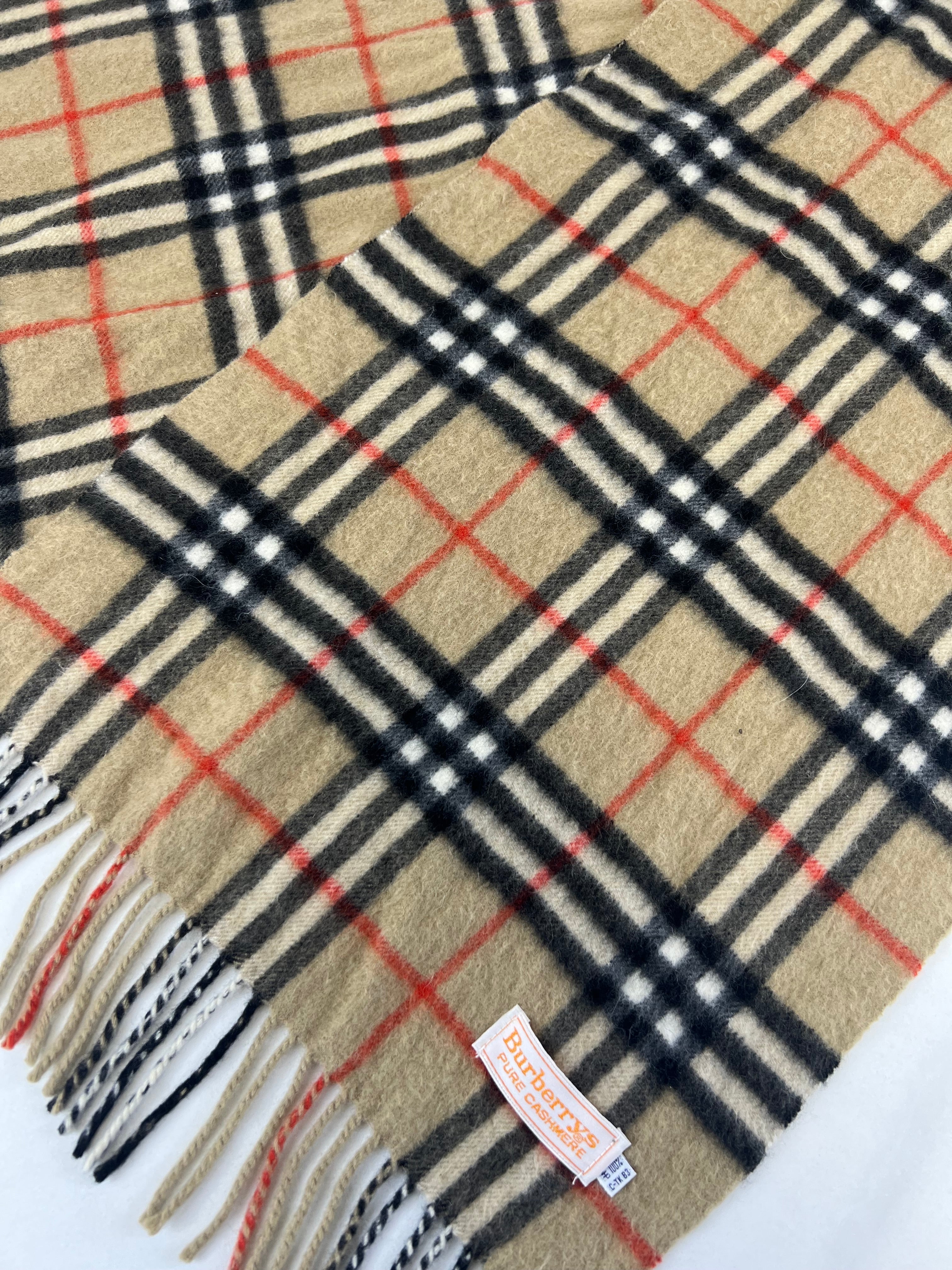 Burberry Cashmere Beige Scarf