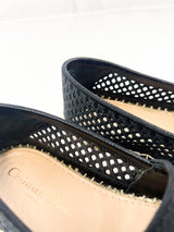Christian Dior Black Granville Espadrille Size 37