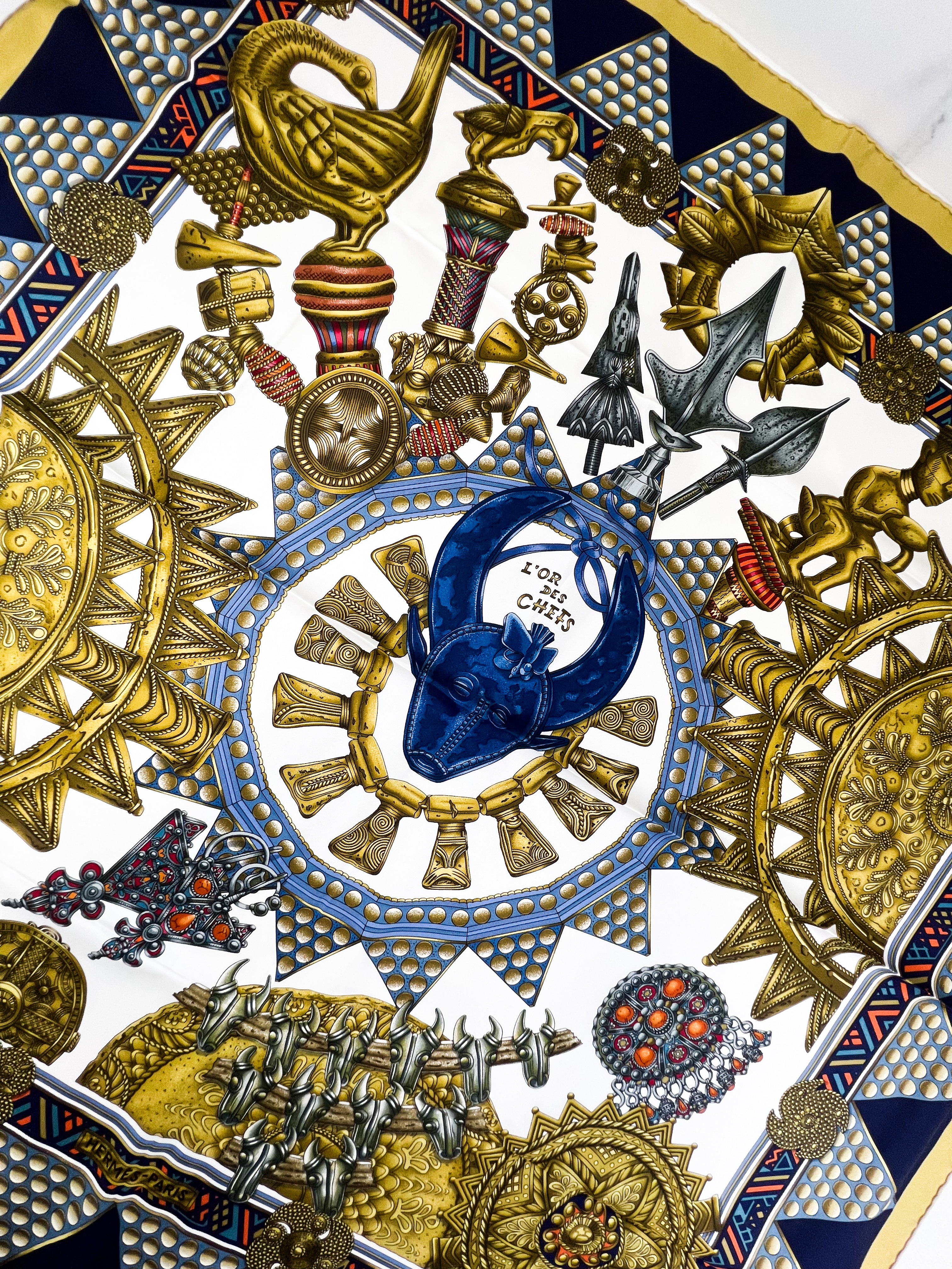 Hermes Silk Scarf