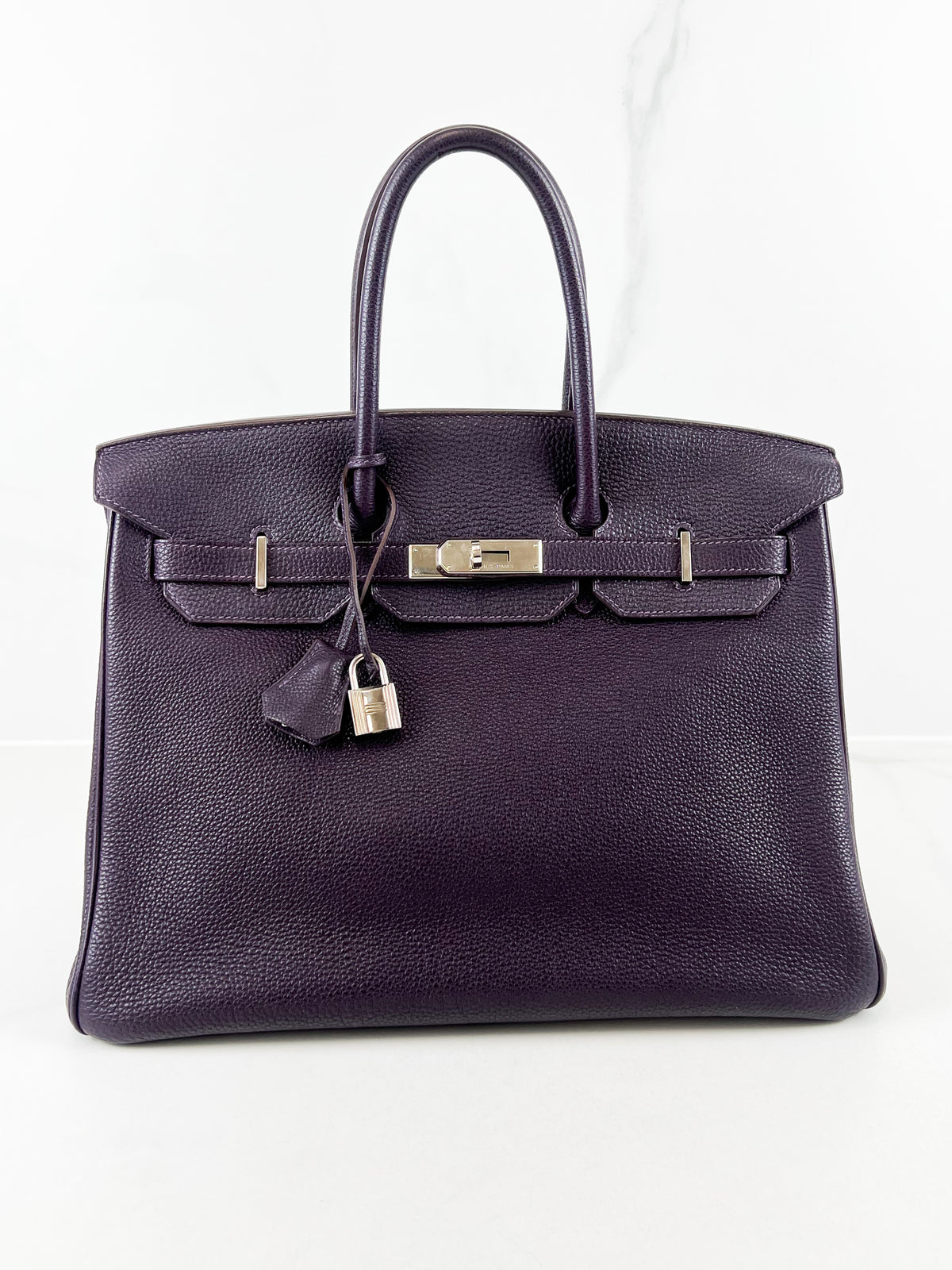 Hermes Togo Raisin Leather Birkin 35 with SHW