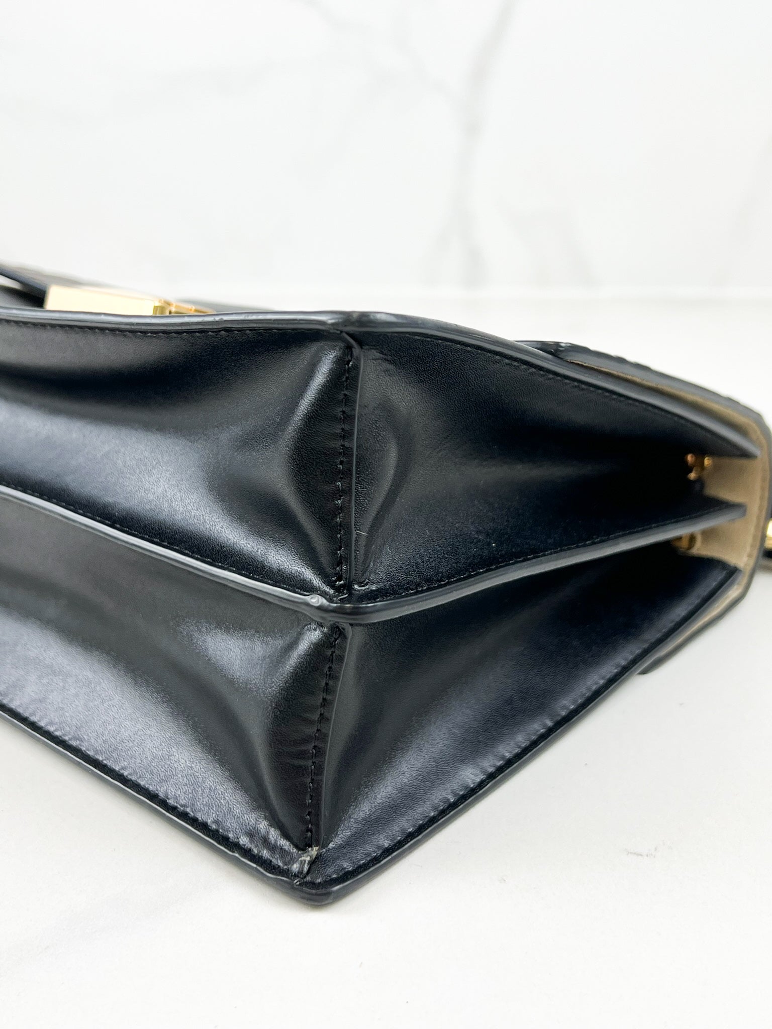 Fendi Kan I Medium Embossed Shoulder Flap Bag