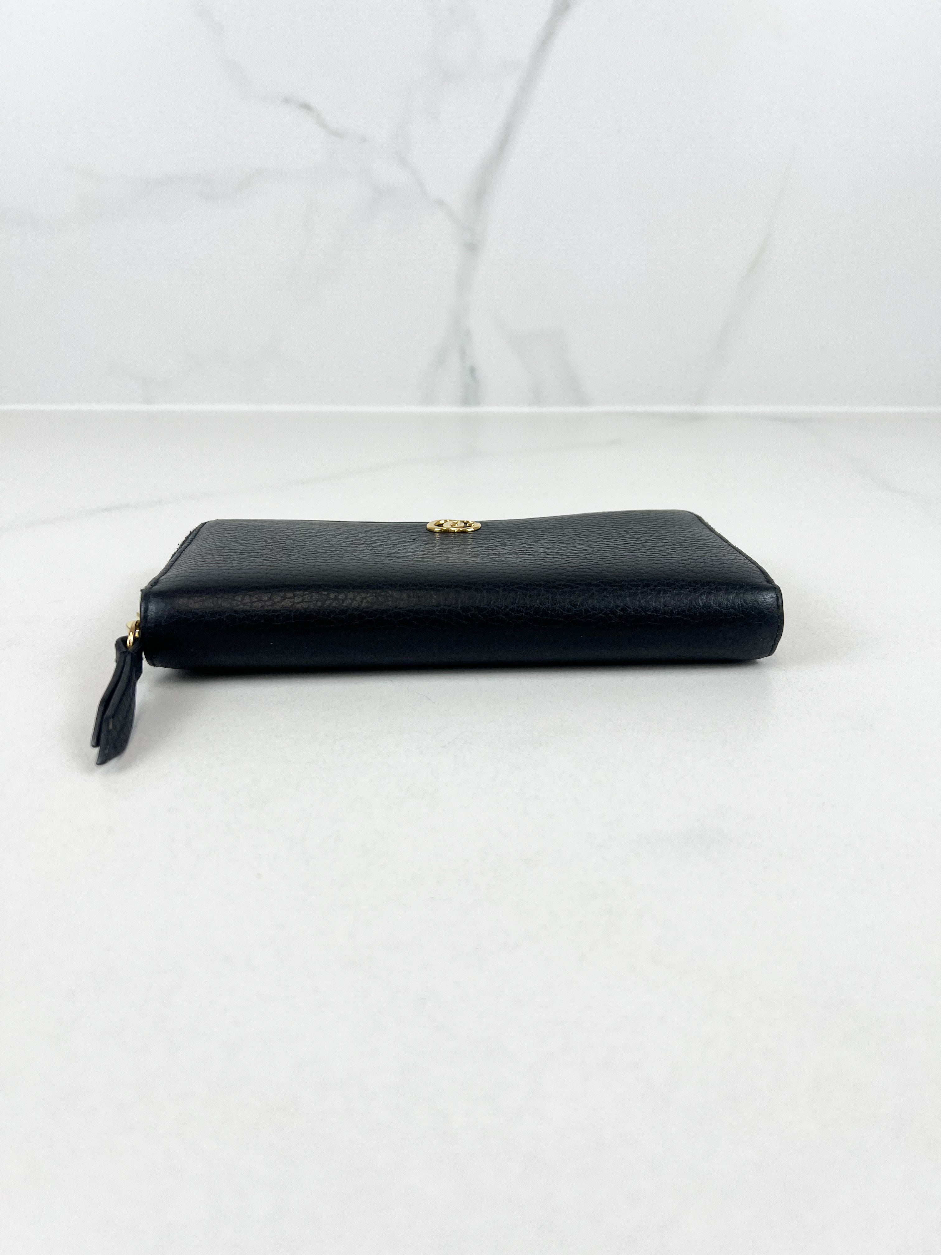 Gucci Long Marmont Zip Around Wallet