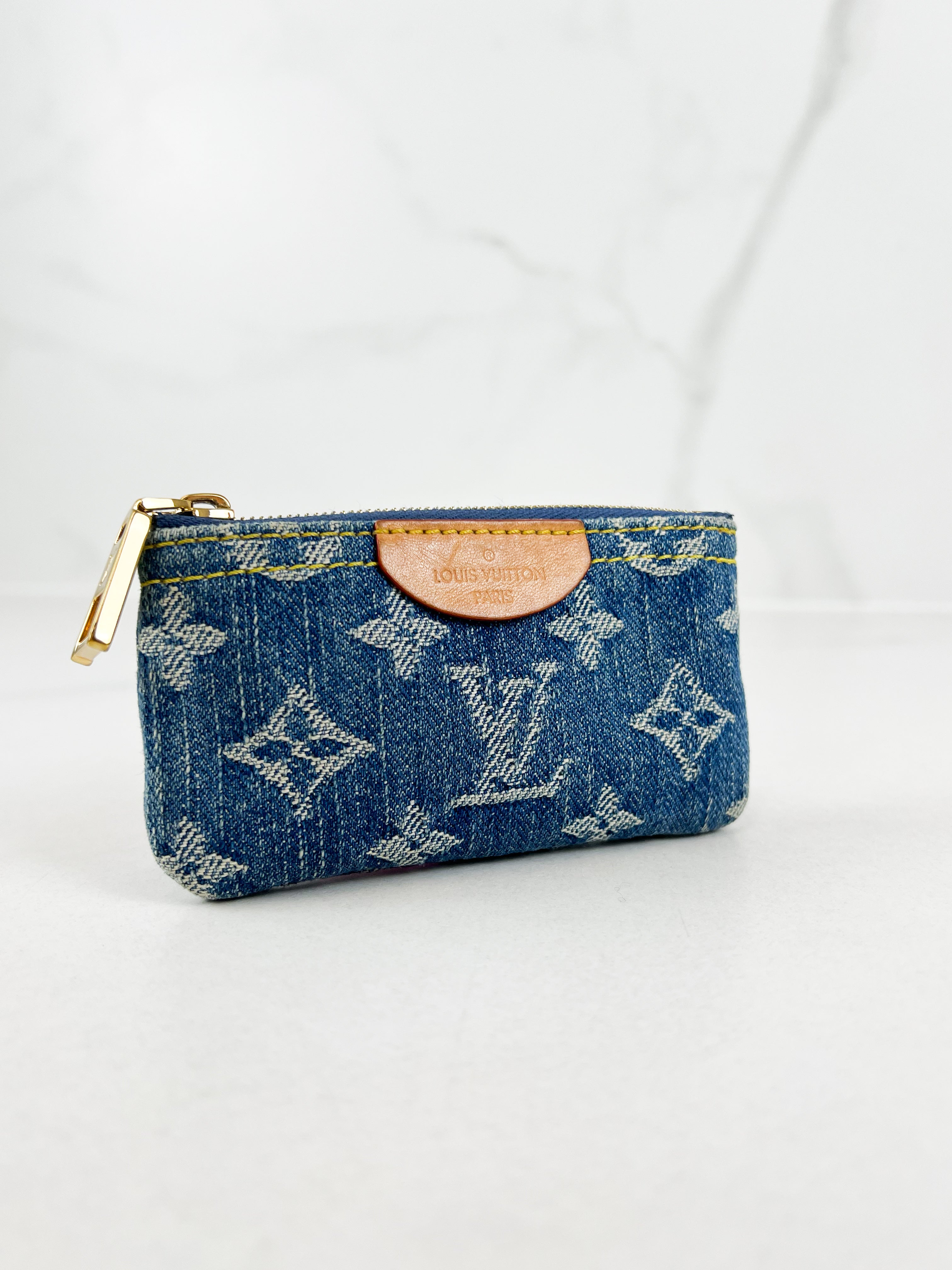 Louis Vuitton Denim Monogram Key Pouch