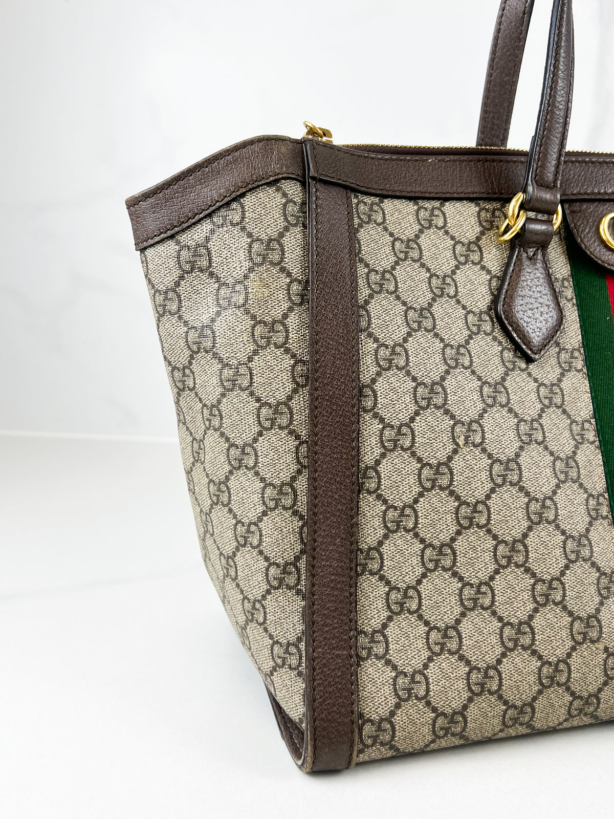 Gucci Medium GG Supreme Ophidia Tote Bag