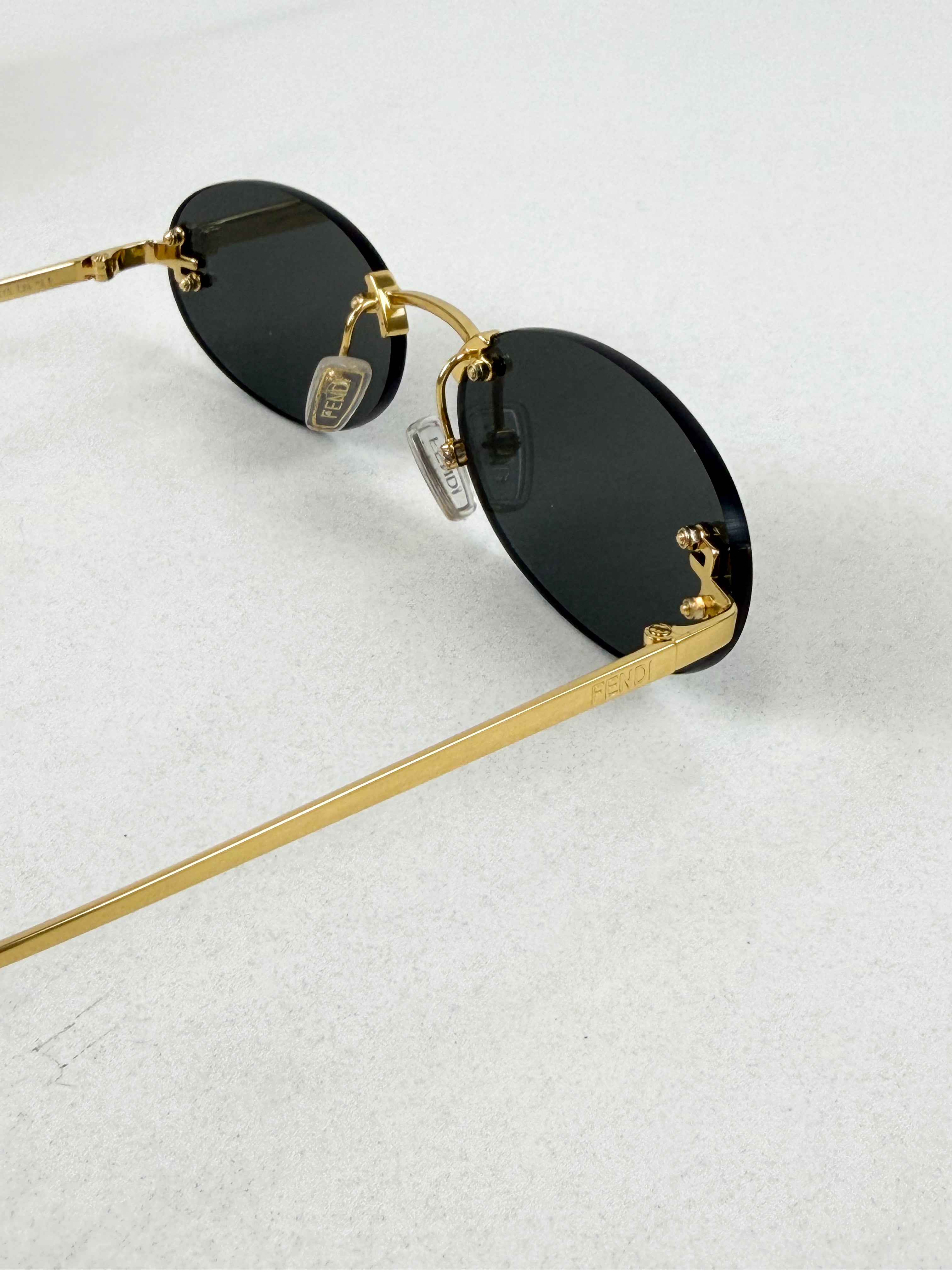 Fendi F First Logo Oval Sunglasses