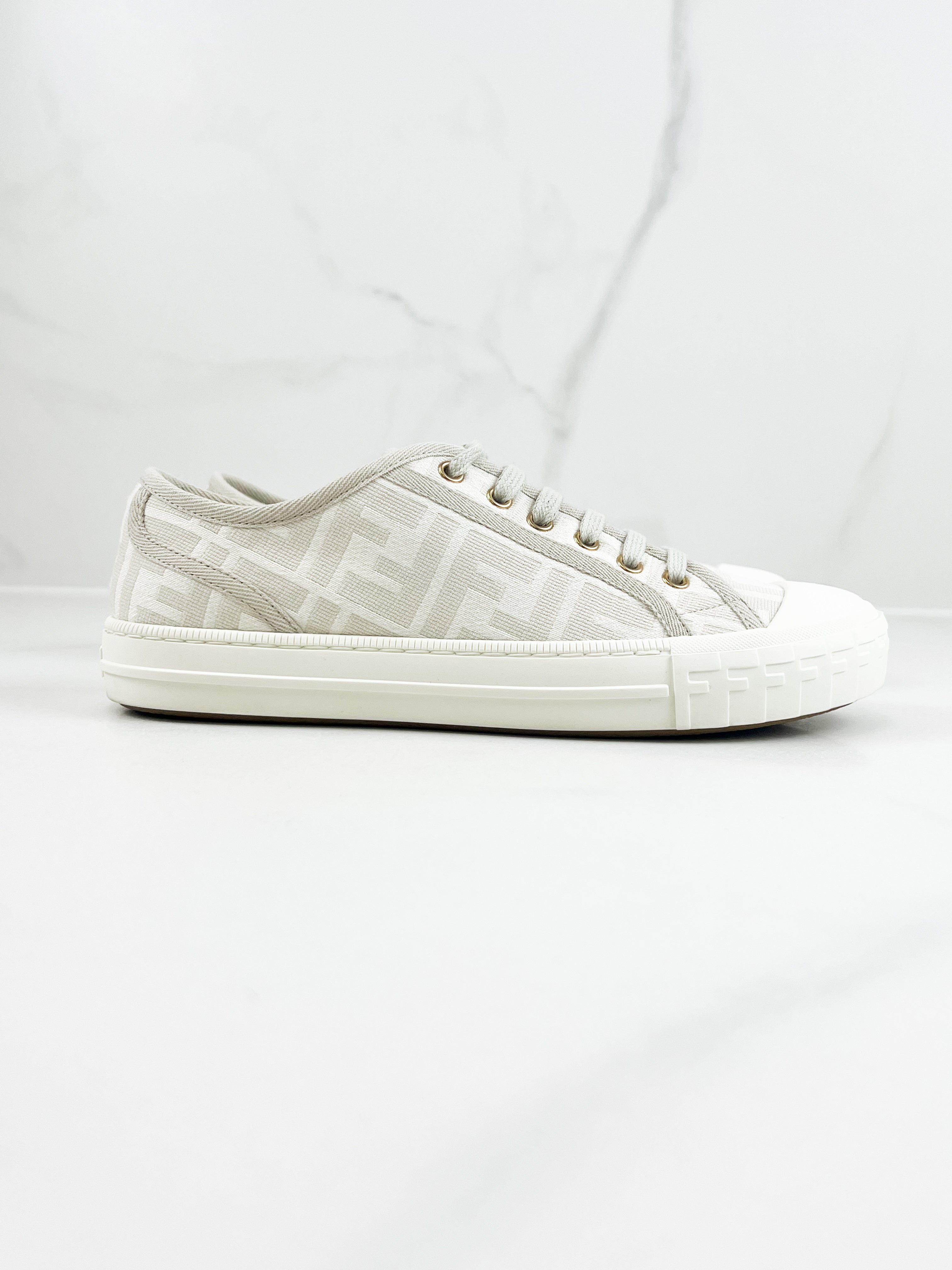 Fendi Domino FF Fabric Low-Top Sneaker