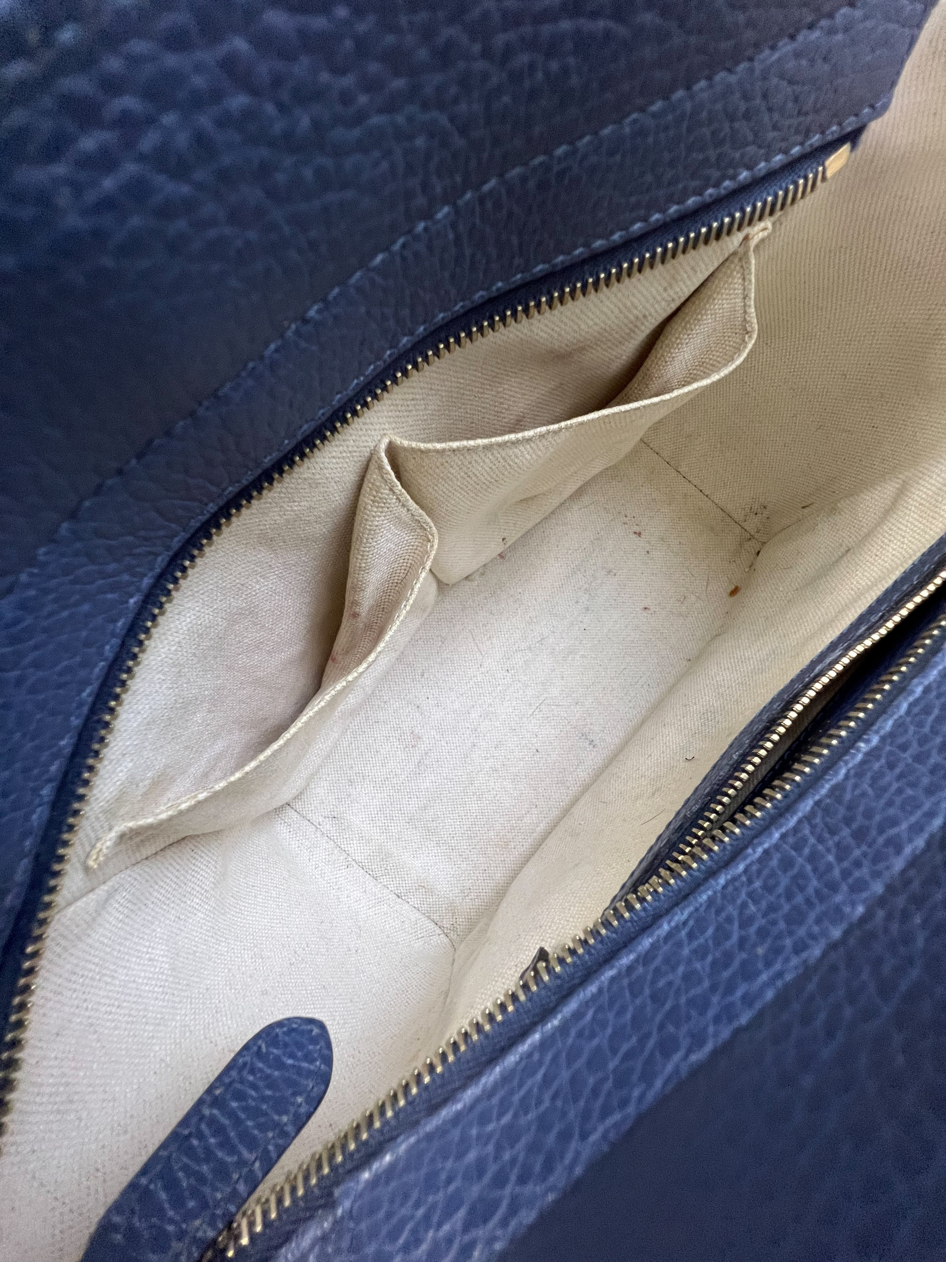 Gucci Blue Leather Swing Mini Tote