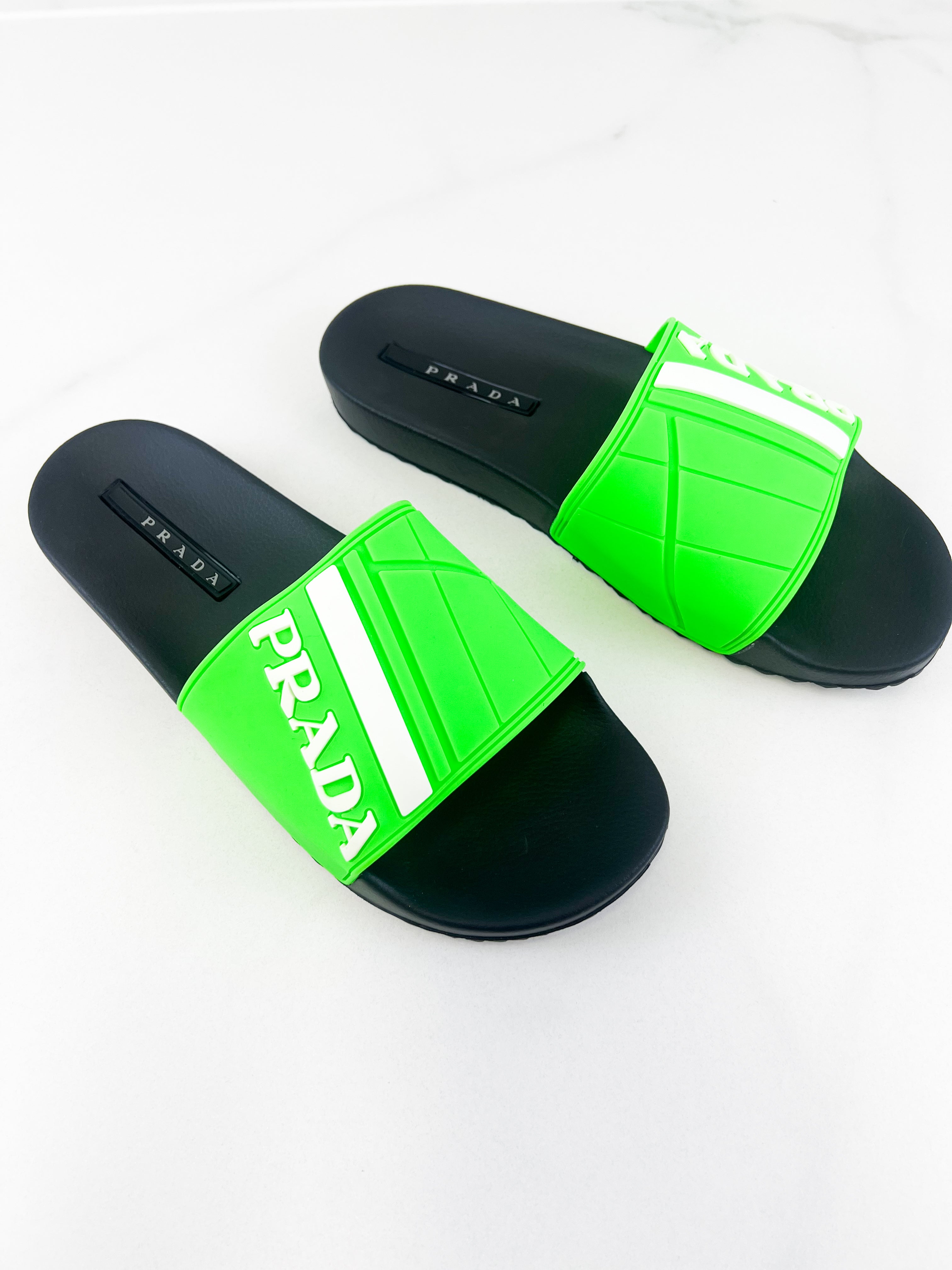 Prada Men's Pool Slides Size