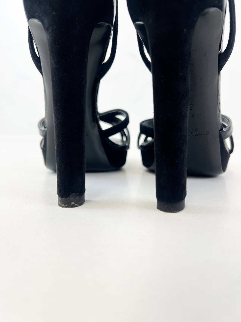 Saint Laurent Platform Ankle Strap Sandal Size 36