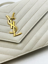 Saint Laurent Bone Cassandre Envelope WOC
