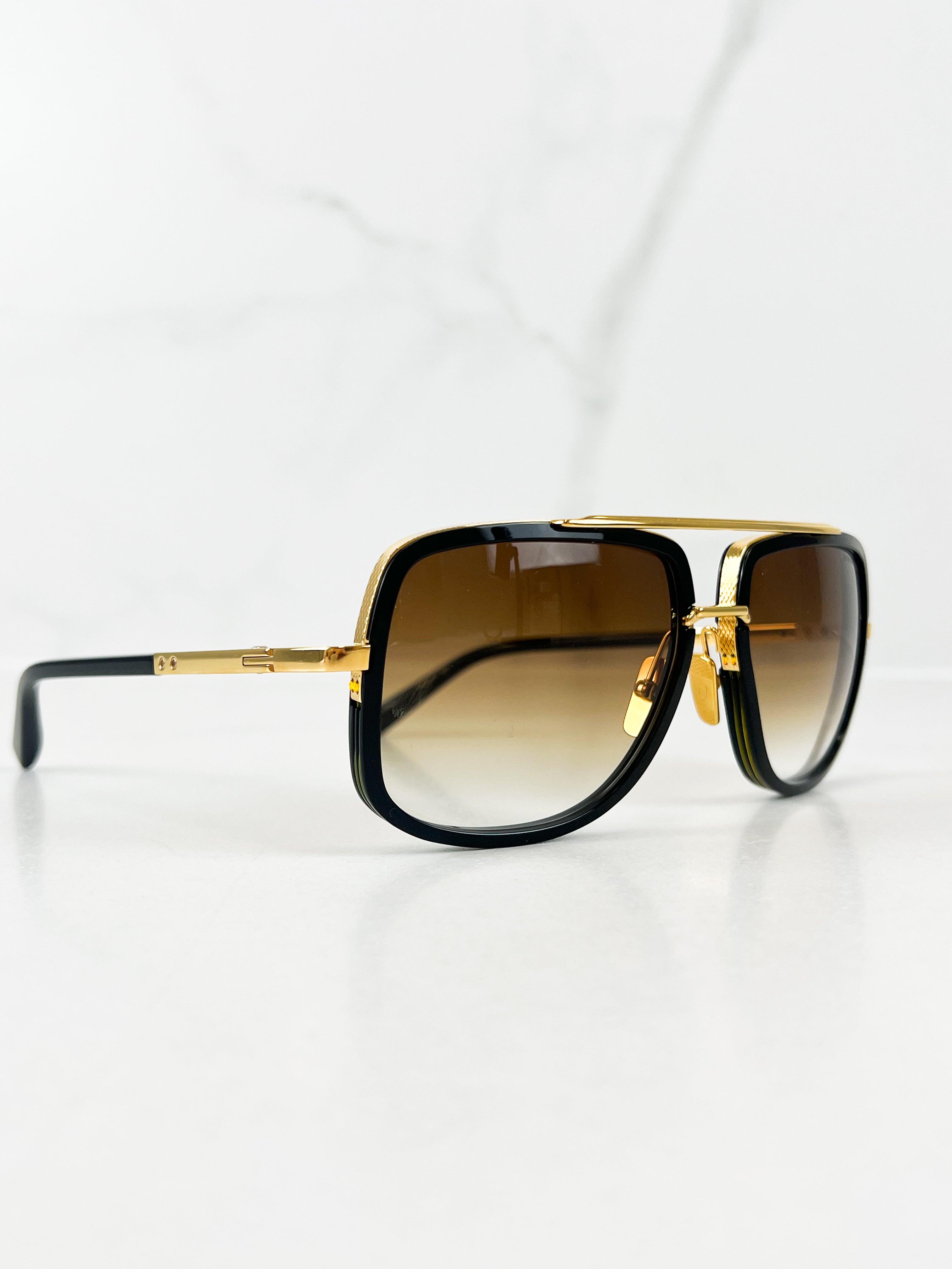 Dita Unisex Match-One In Black with Gold Frame