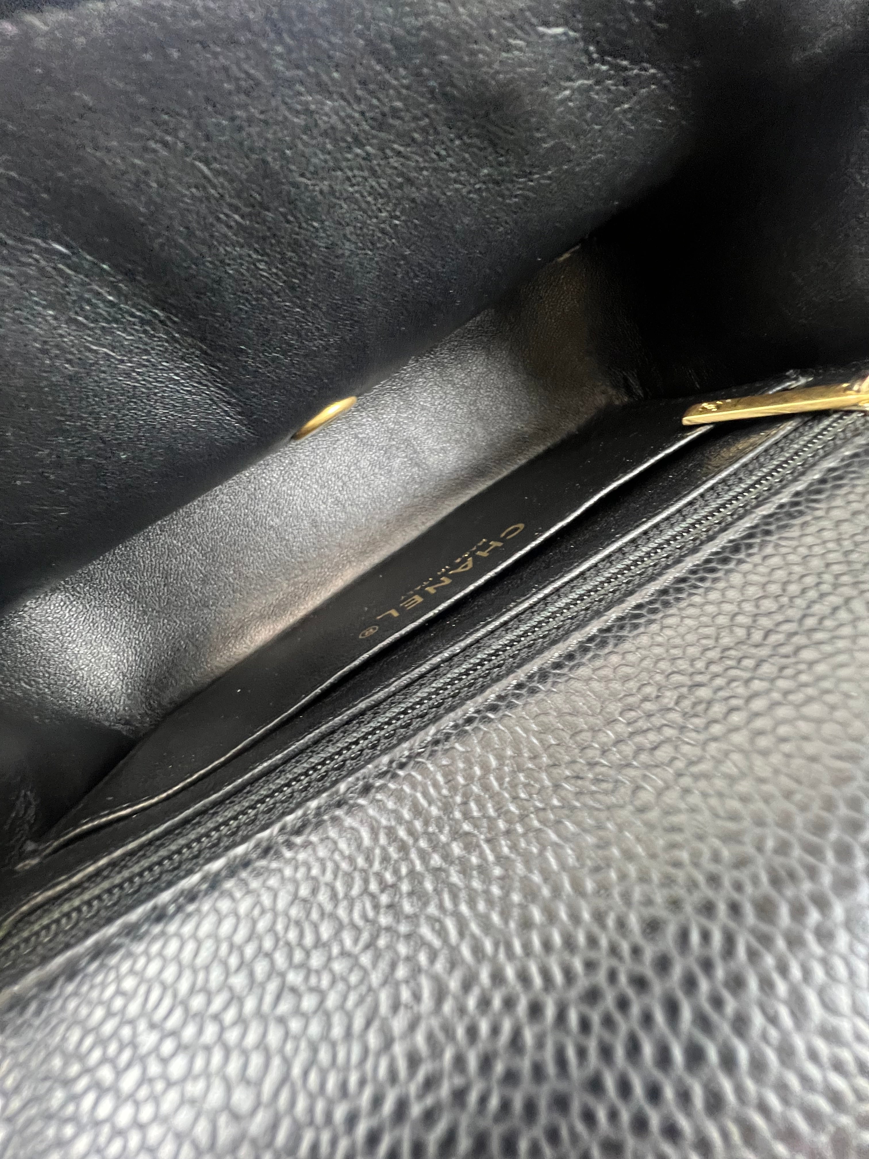 Chanel Rectangular Mini Flap Caviar Shoulder Bag GHW