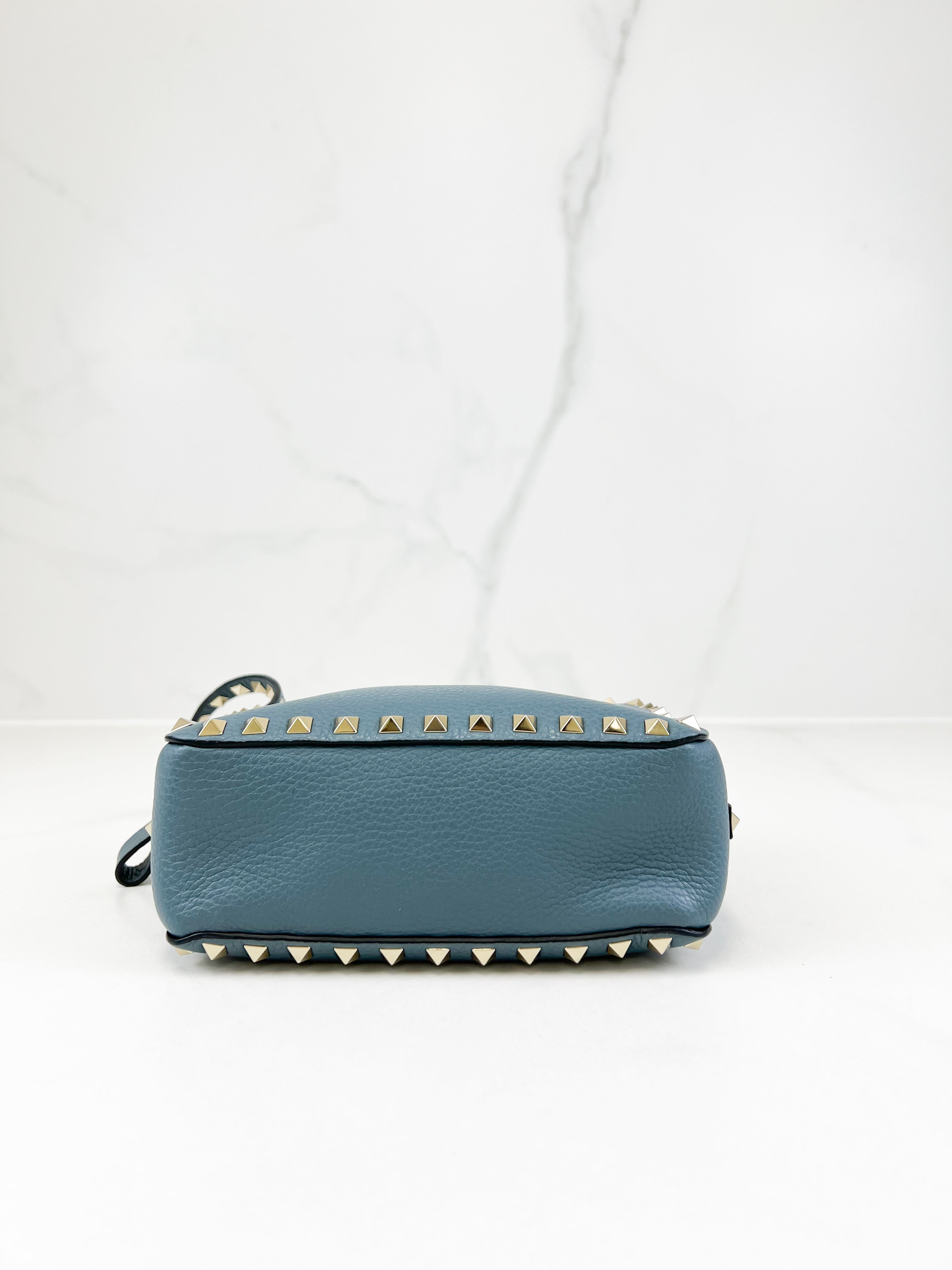 Valentino Garavani Blue Rockstud Crossbody Bag