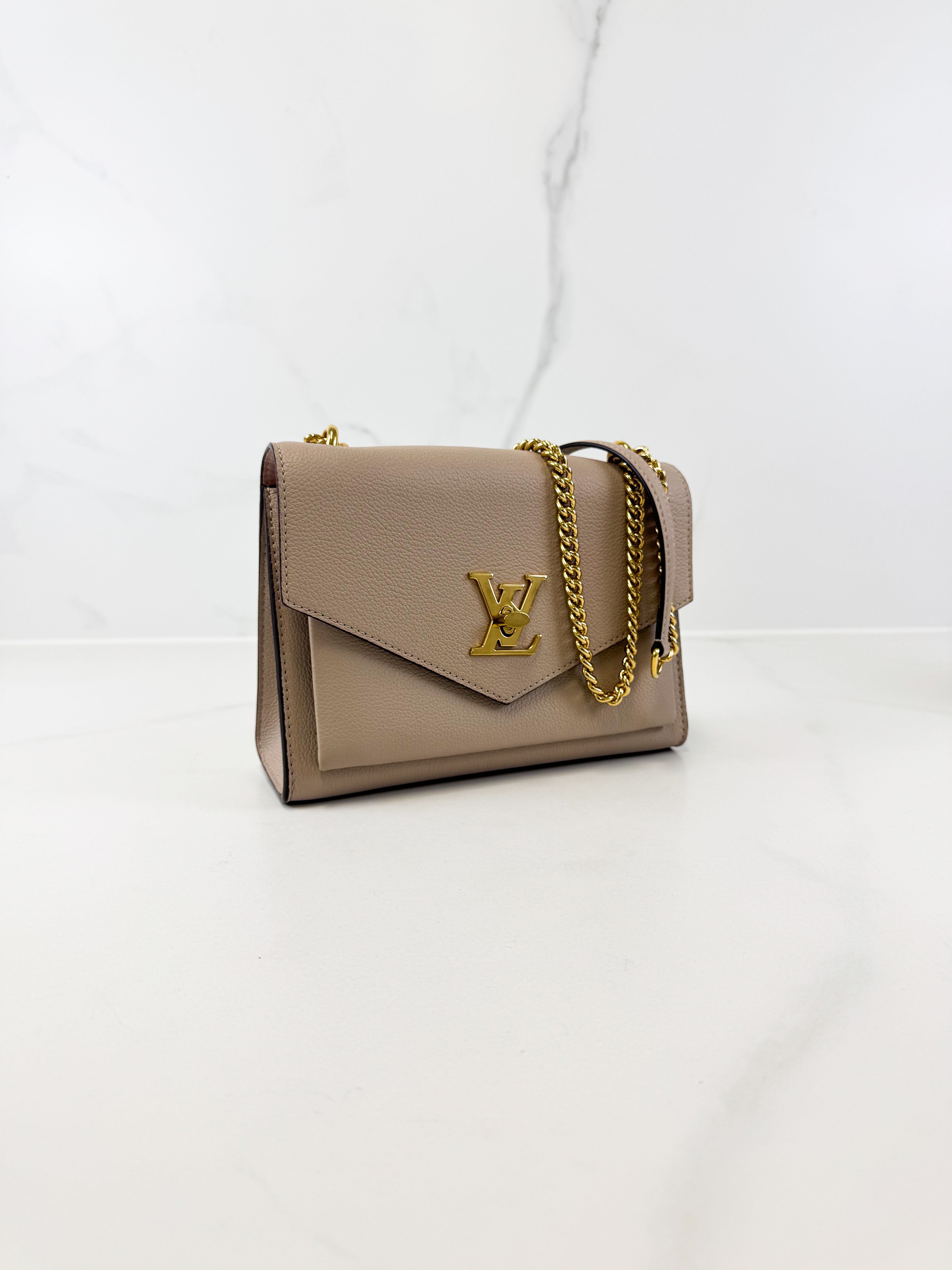 Louis Vuitton Blush Nude Lock Me Satchel Chain Bag