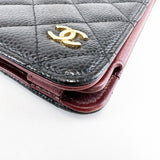 Chanel Black Caviar iPad Case