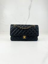 Chanel CC Medium Caviar Black Classic Double Flap Shoulder Bag