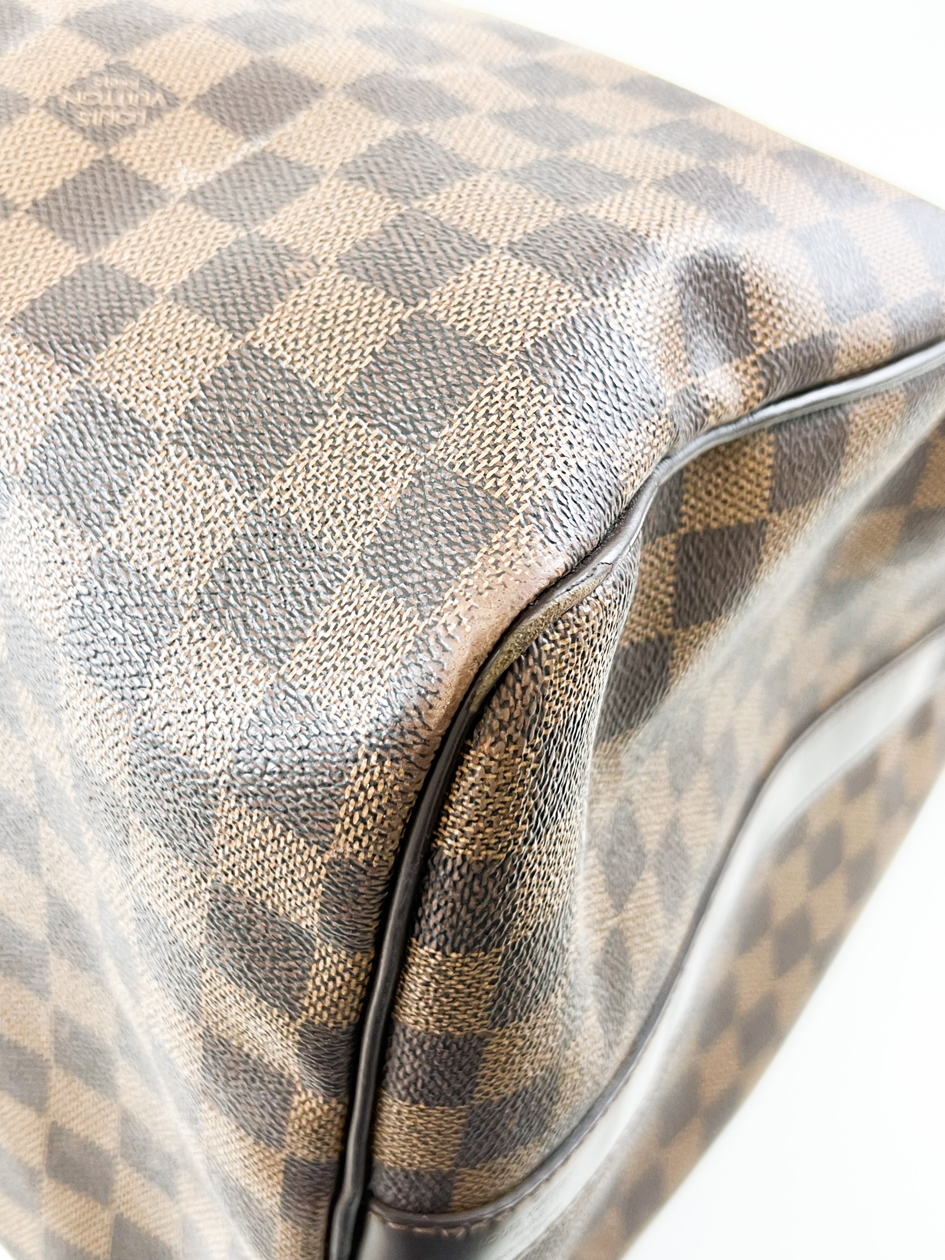 Louis Vuitton Keepall Bandouliere 55 in Damier Ebene