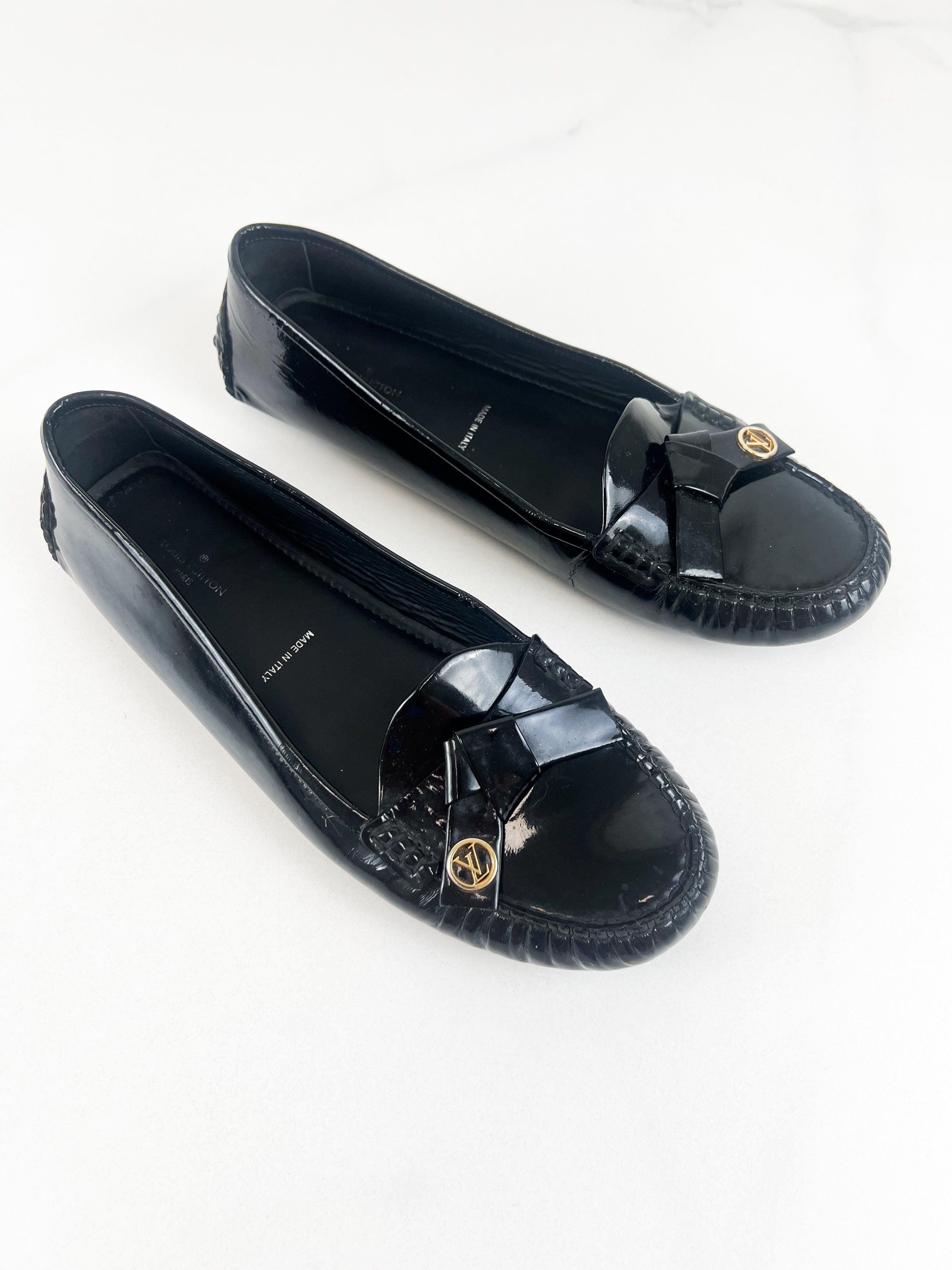 Louis Vuitton Patent Parklane Moccasin Size 38.5