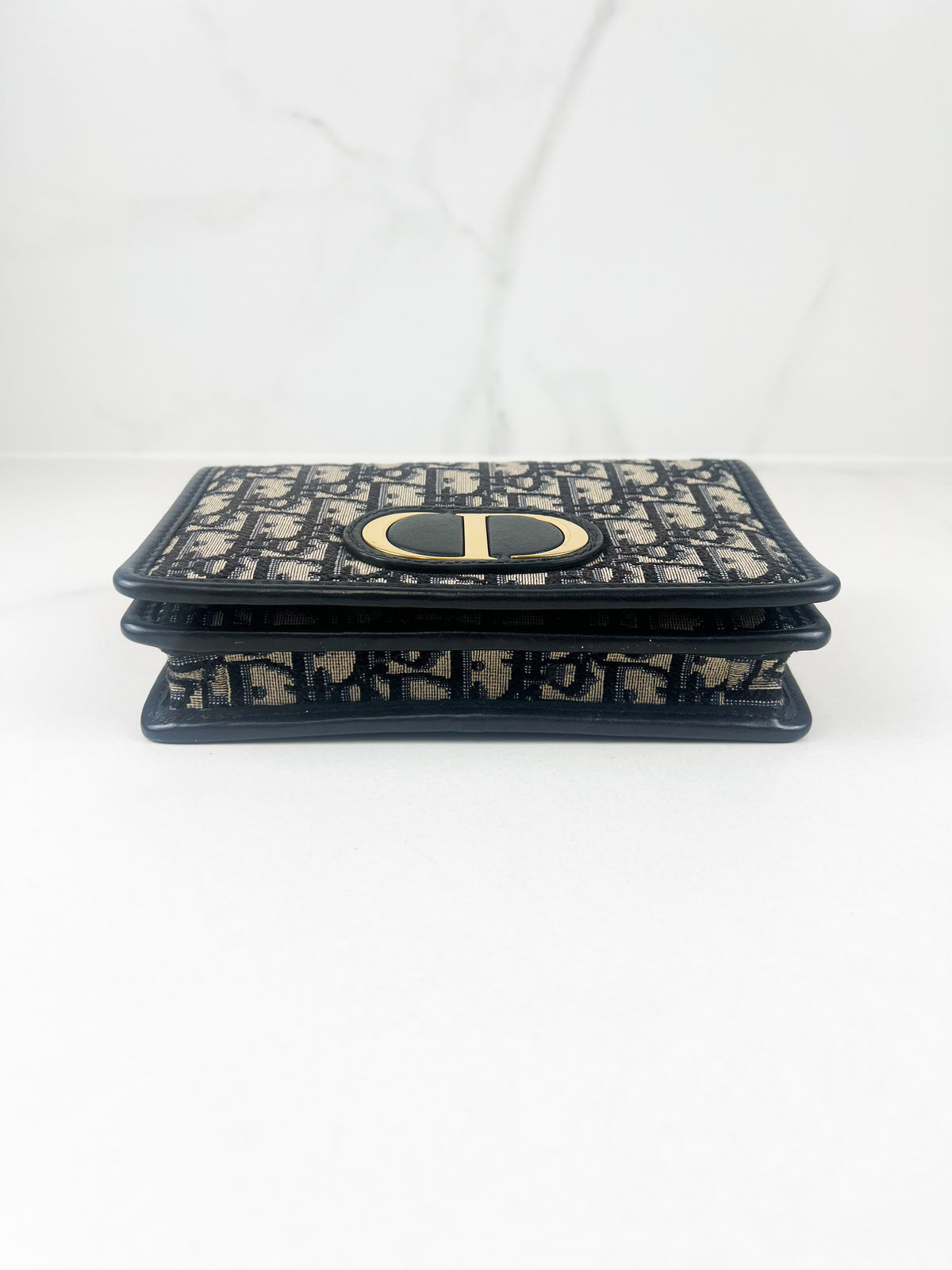 Christian Dior 2-in-1 30 Montaigne Pouch Blue Dior Oblique Jacquard