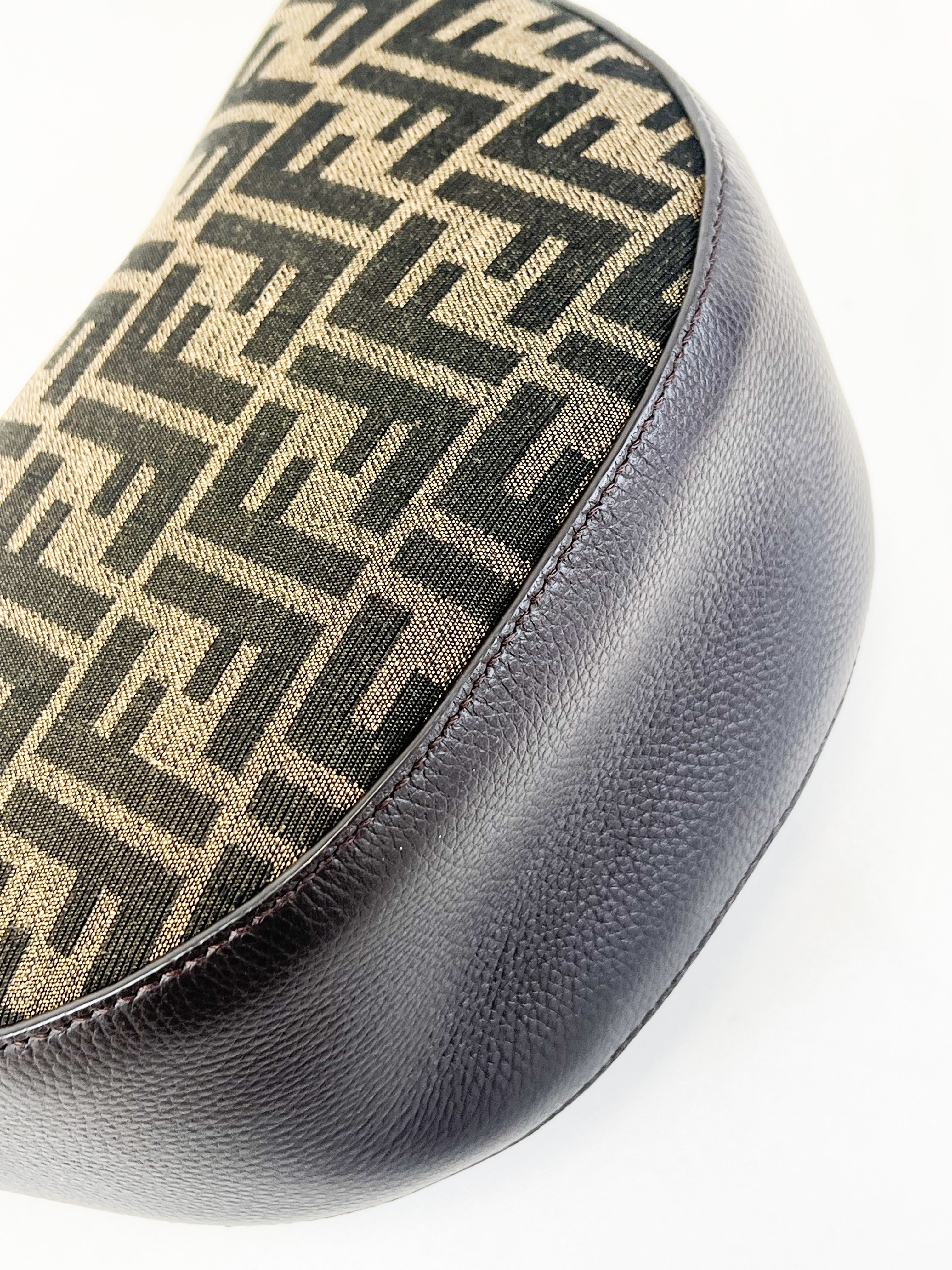 Fendi FF Jacquard Small Melon Bag