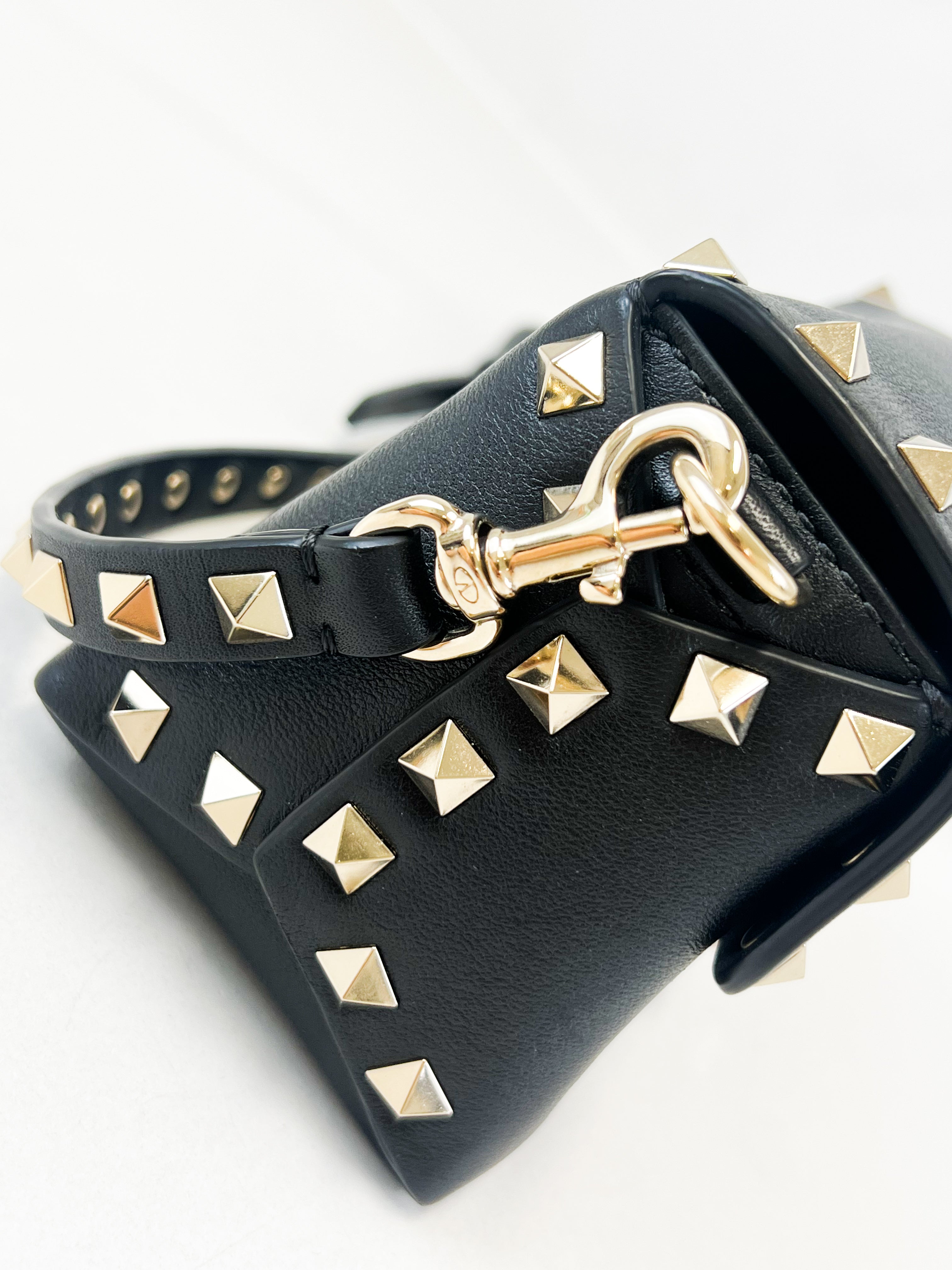 Valentino Garavani Mini Rockstud Cross Body Bag in Black