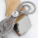 Mach & Mach Crystal Bow Embellished Sandal 95mm Size 37