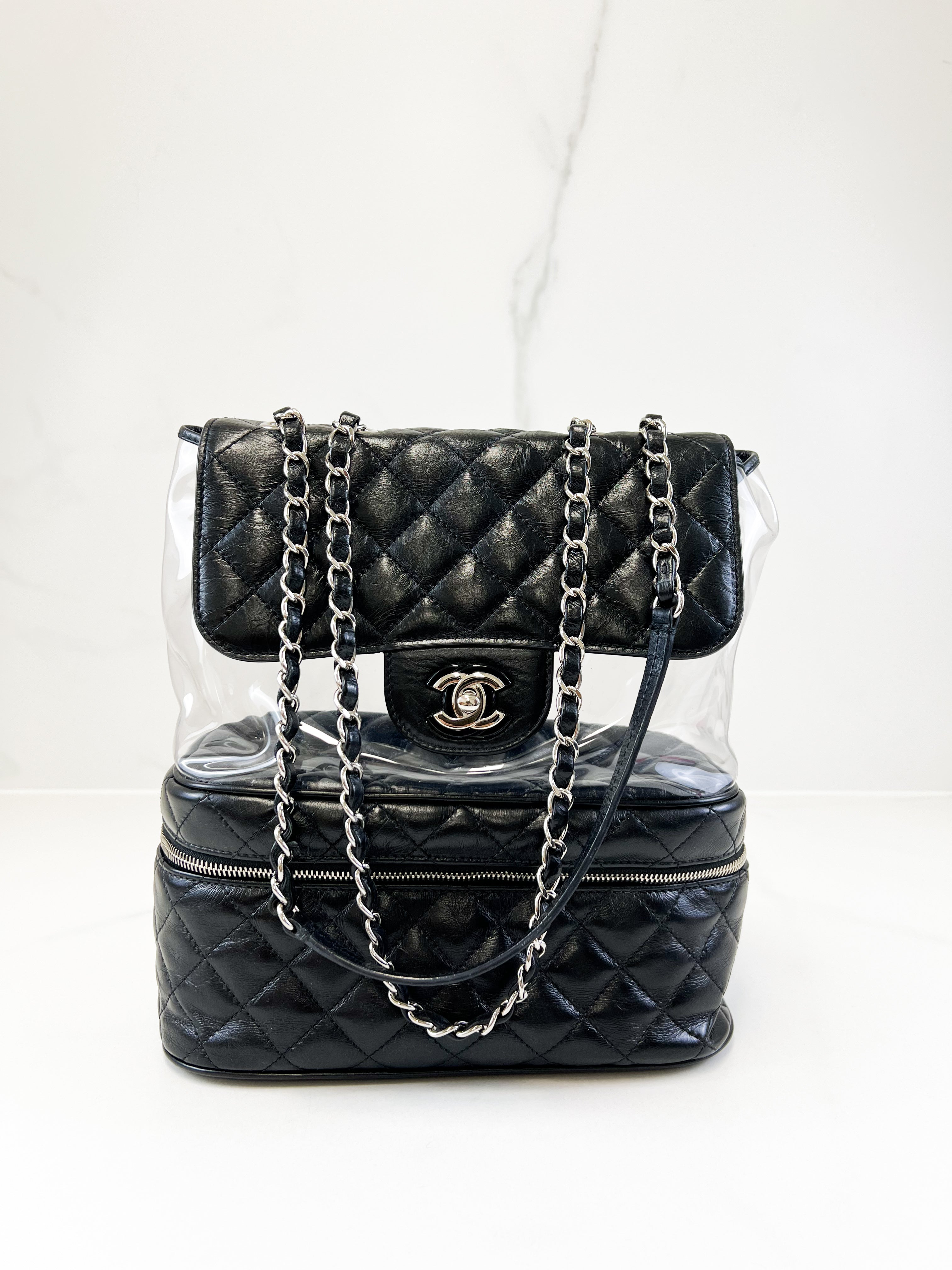 Chanel Transparent Shoulder Bag PVC/Leather