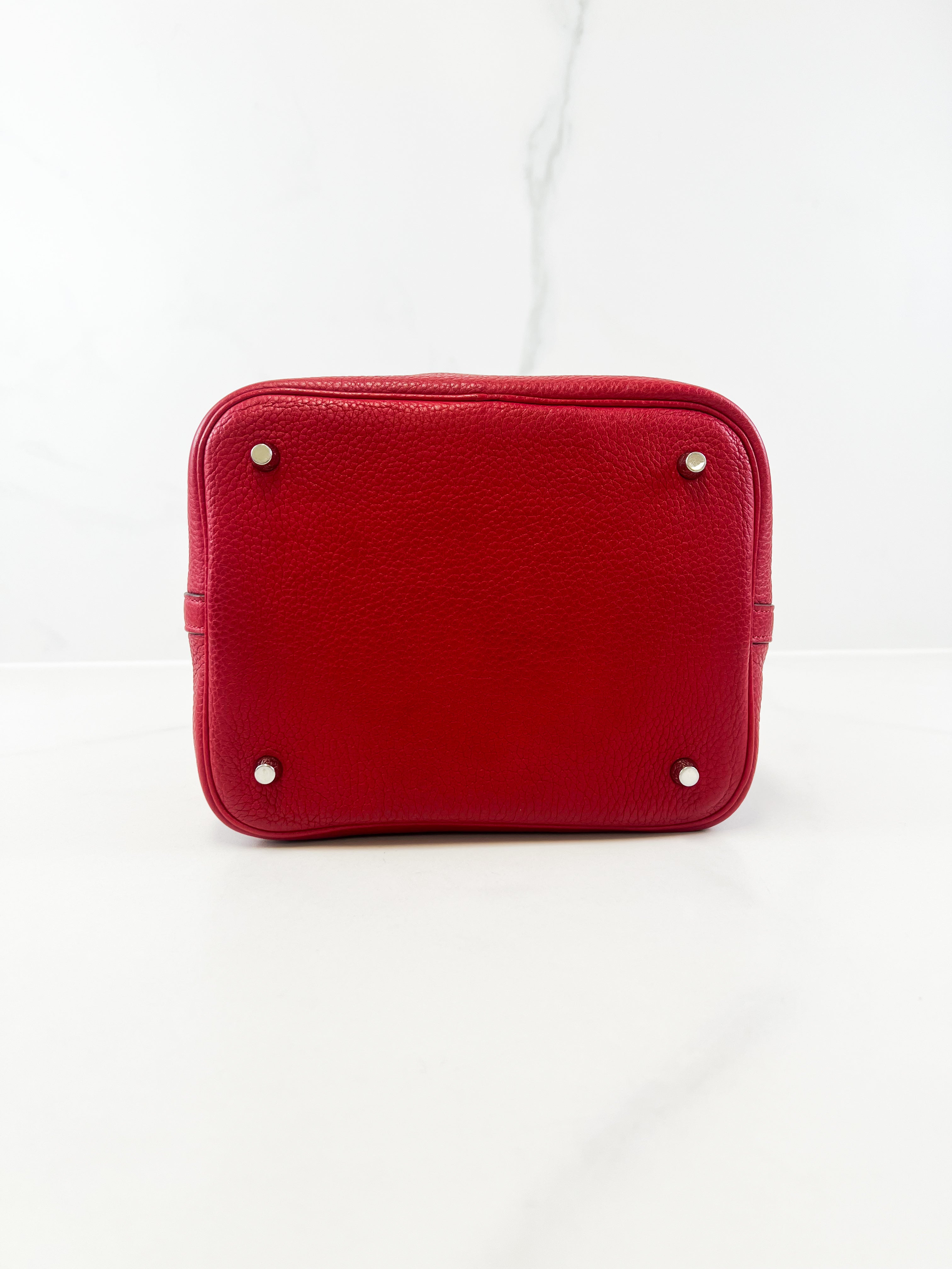 Hermes Picotin 22 Red Leather