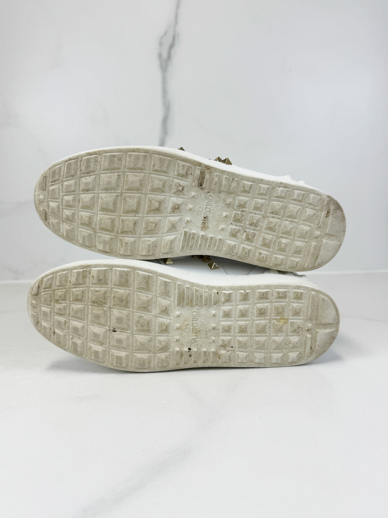 Valentino Rockstud Open Sneaker Size 37