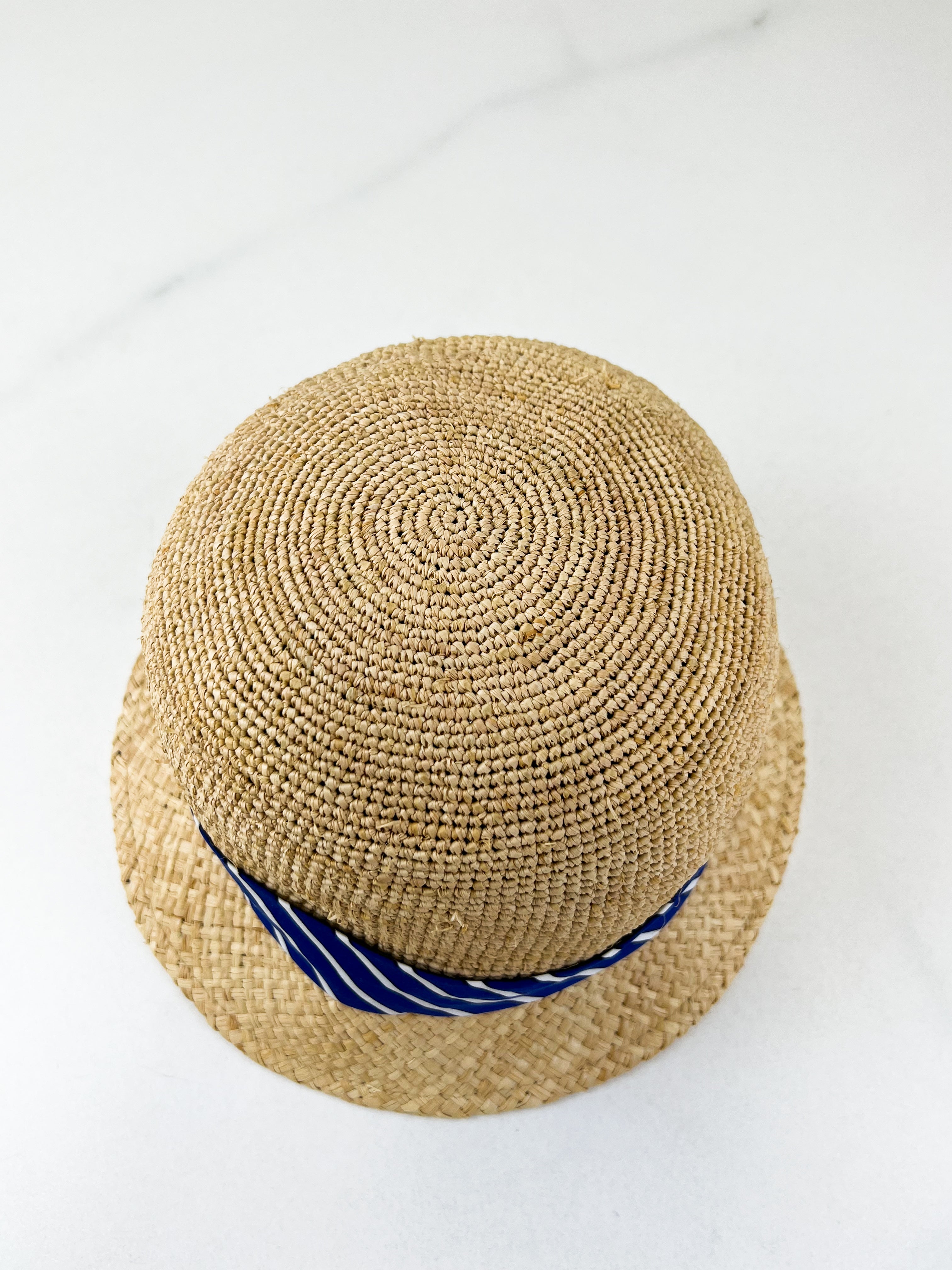 Prada Raffia Bucket Hat Size Medium