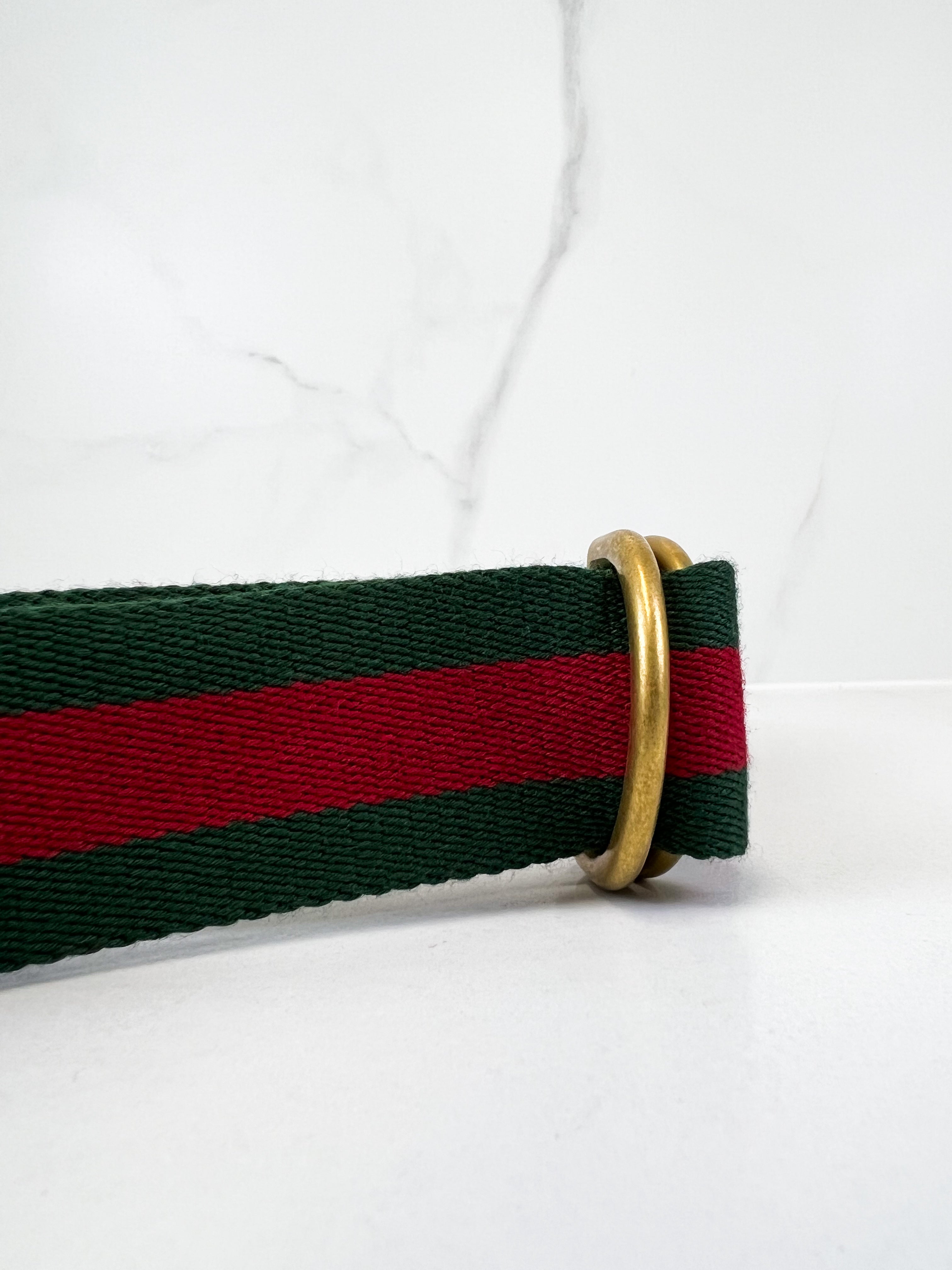 Gucci D-Ring Web Belt 40mm