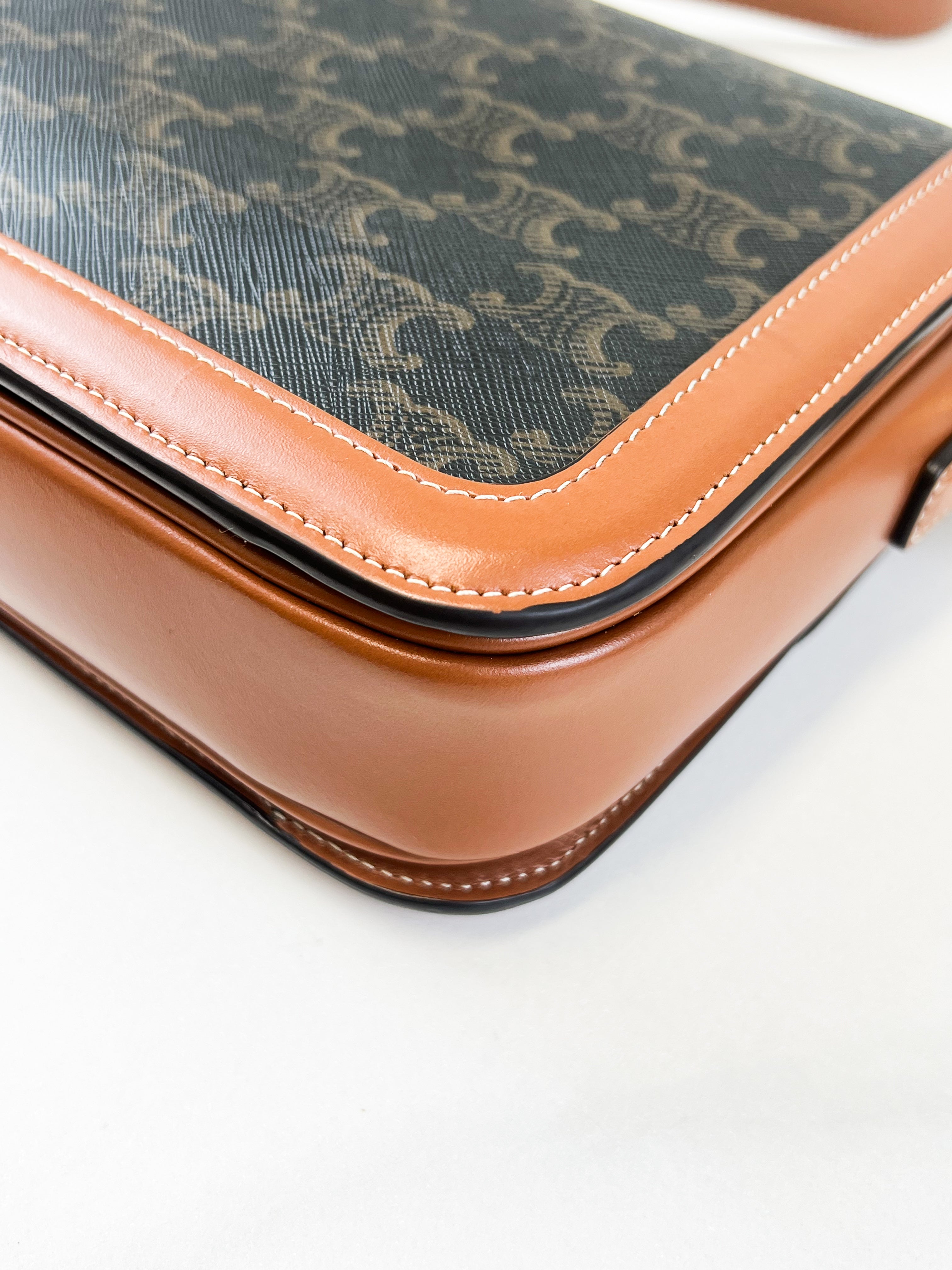 Celine Triomphe Medium in Tan