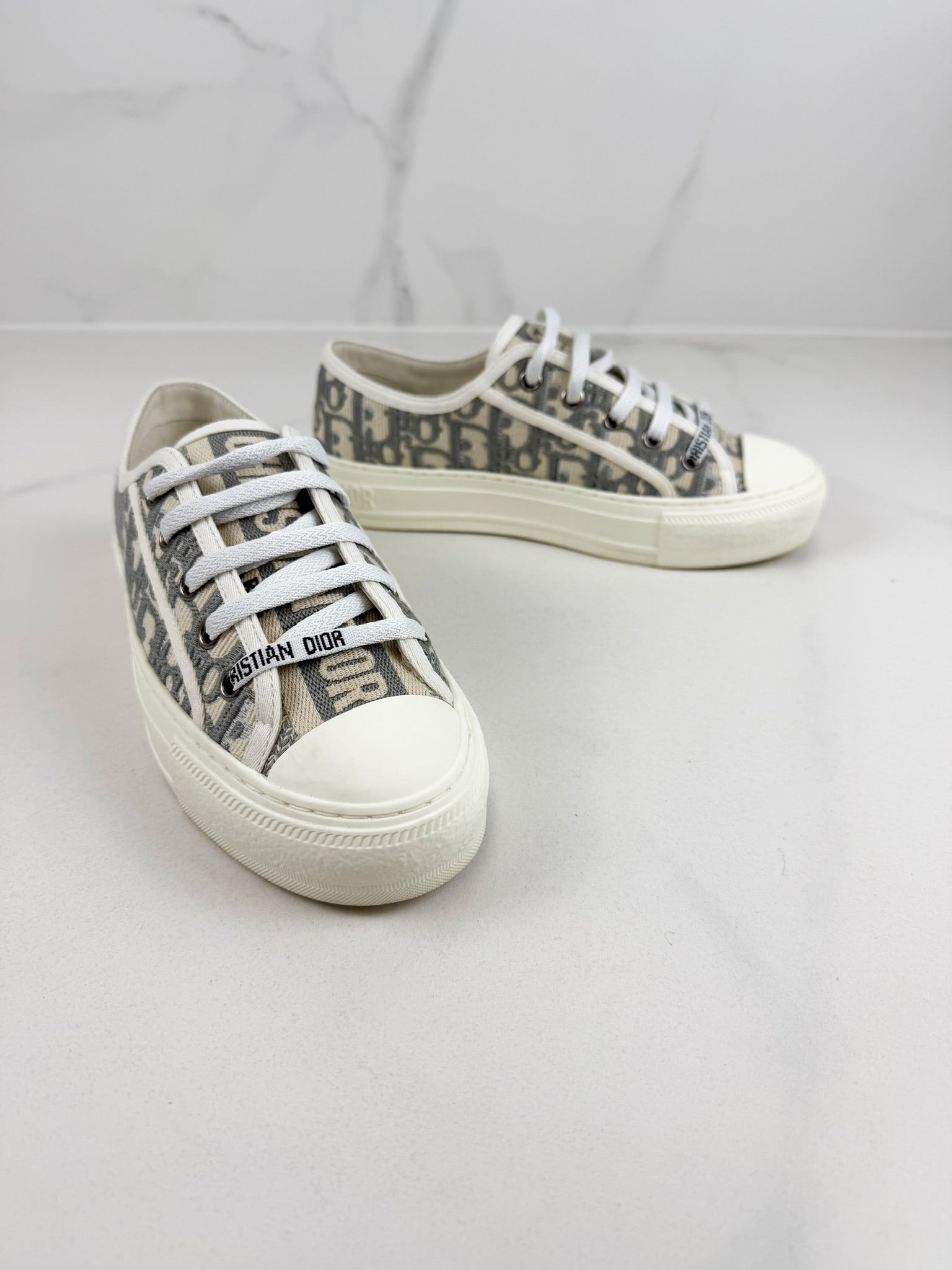 Christian Dior Walk'n'Dior Gray Dior Oblique Sneaker Size 35