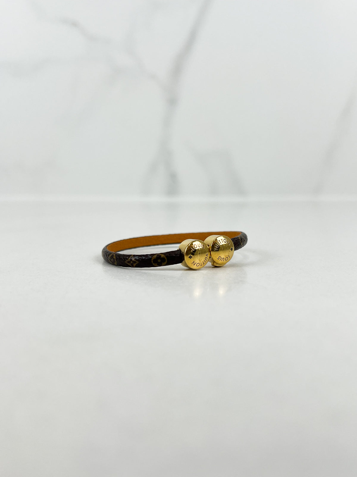 Louis Vuitton Monogram Leather Bracelet