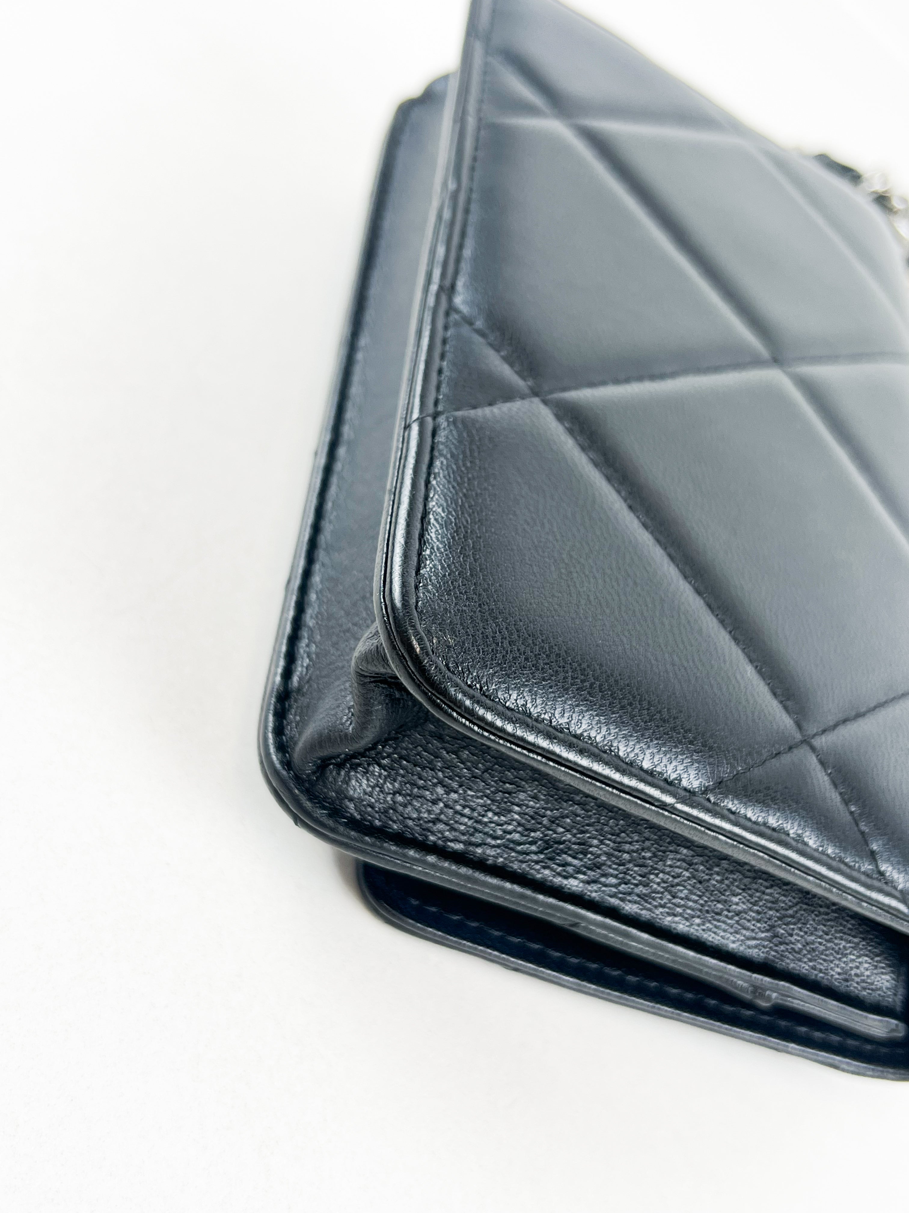 Chanel 19 Wallet on Chain WOC in Lambskin Leather