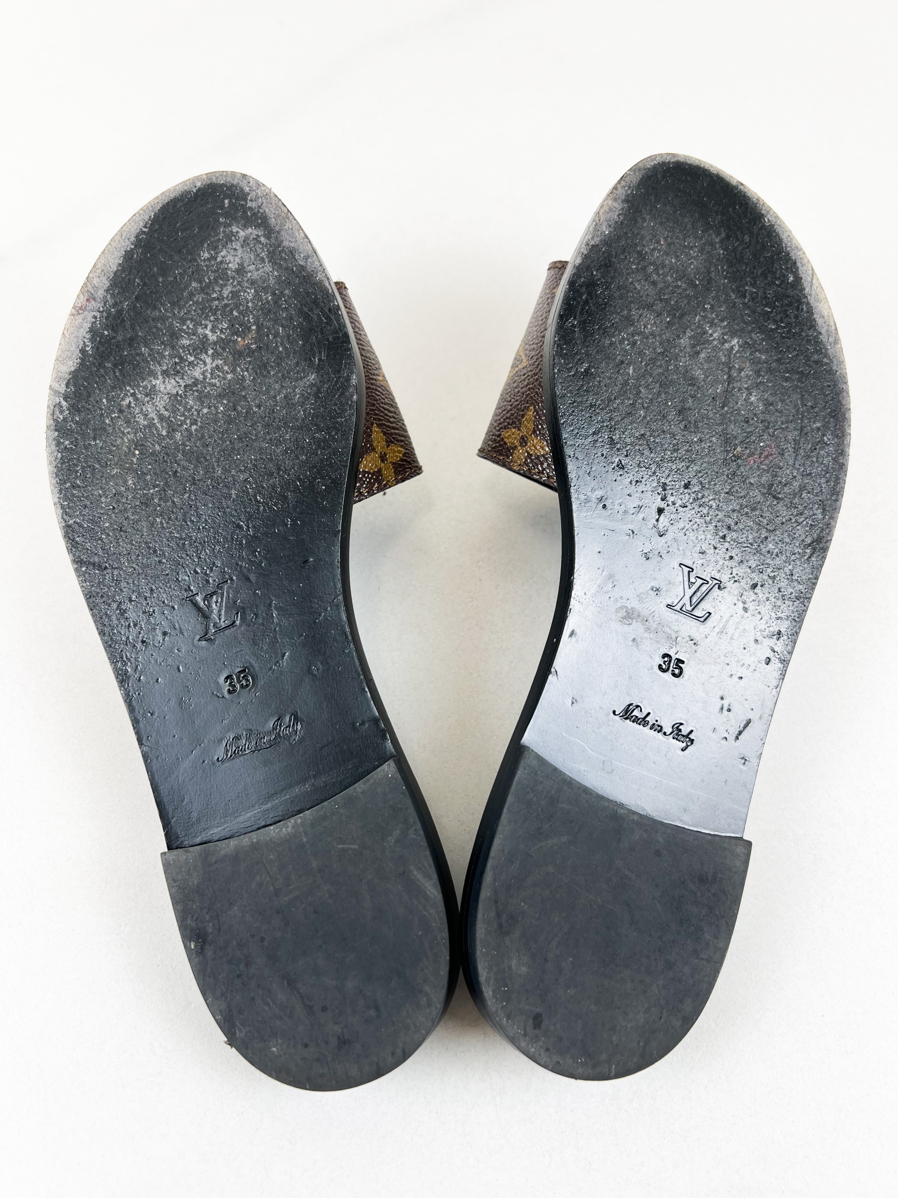 Louis Vuitton Lock It Flat Mule Size 35
