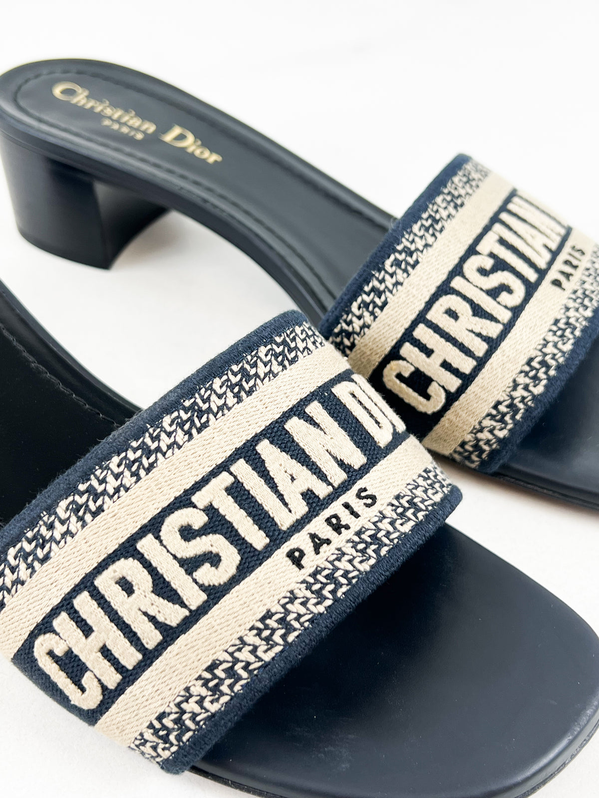 Christian Dior Dway Mule Slides Size 40.5