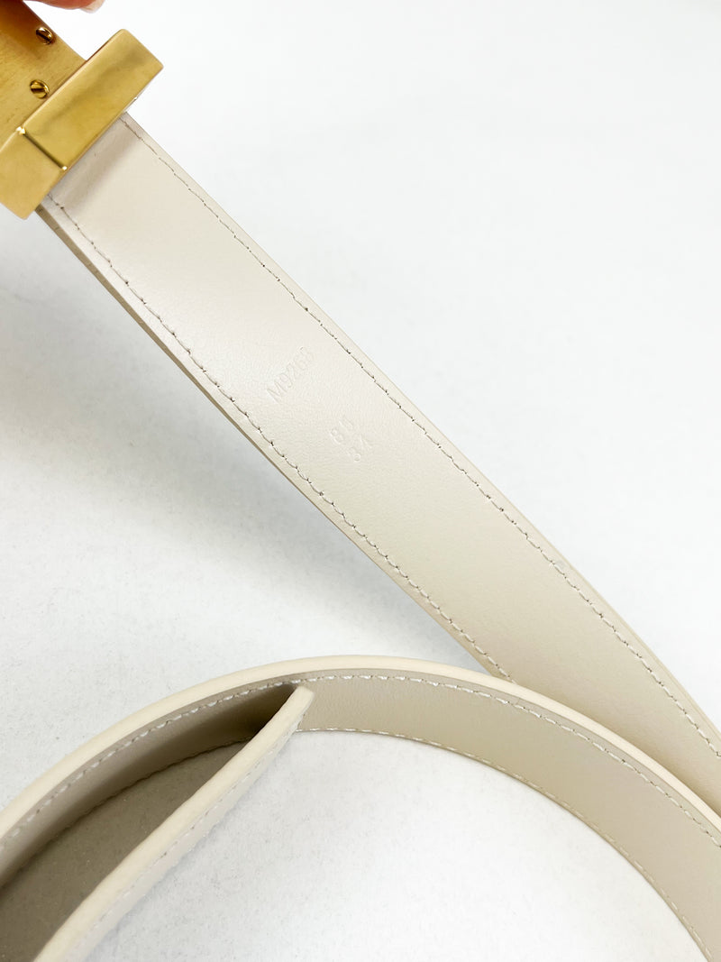Louis Vuitton Damier Azur Initials 20mm Belt with GHW