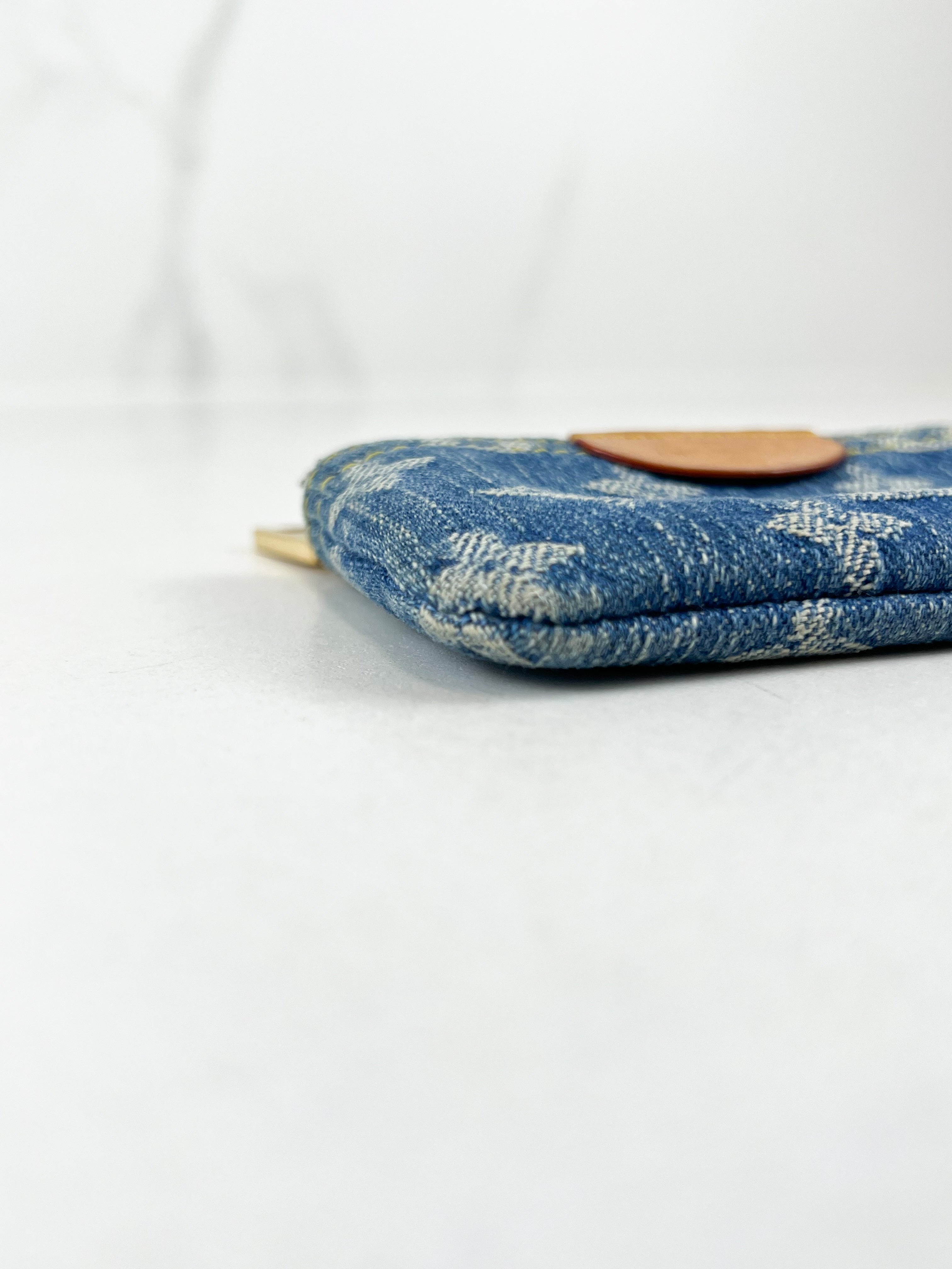 Louis Vuitton Denim Monogram Key Pouch
