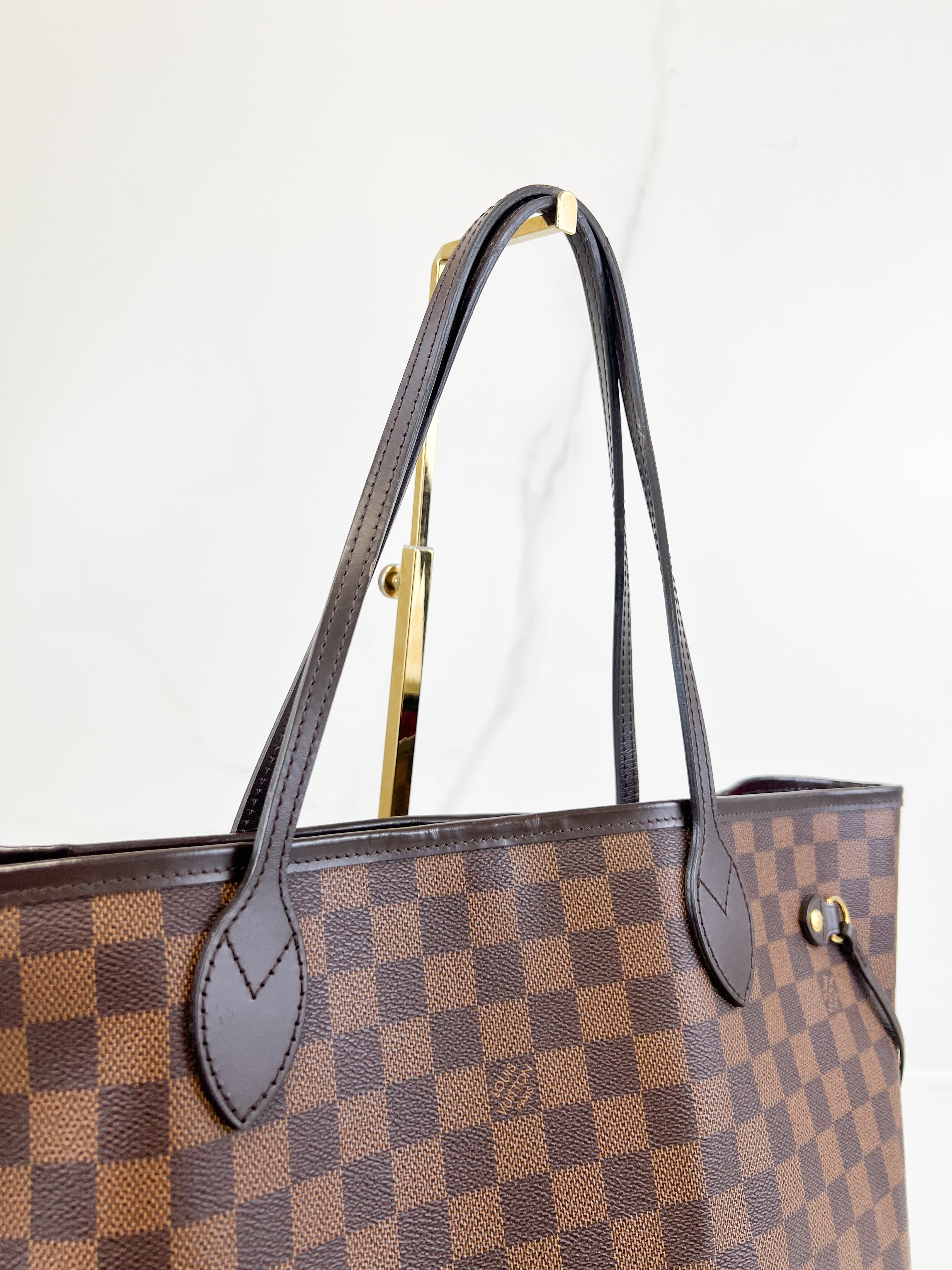 Louis Vuitton Damier Ebene Neverfull MM with Pouch