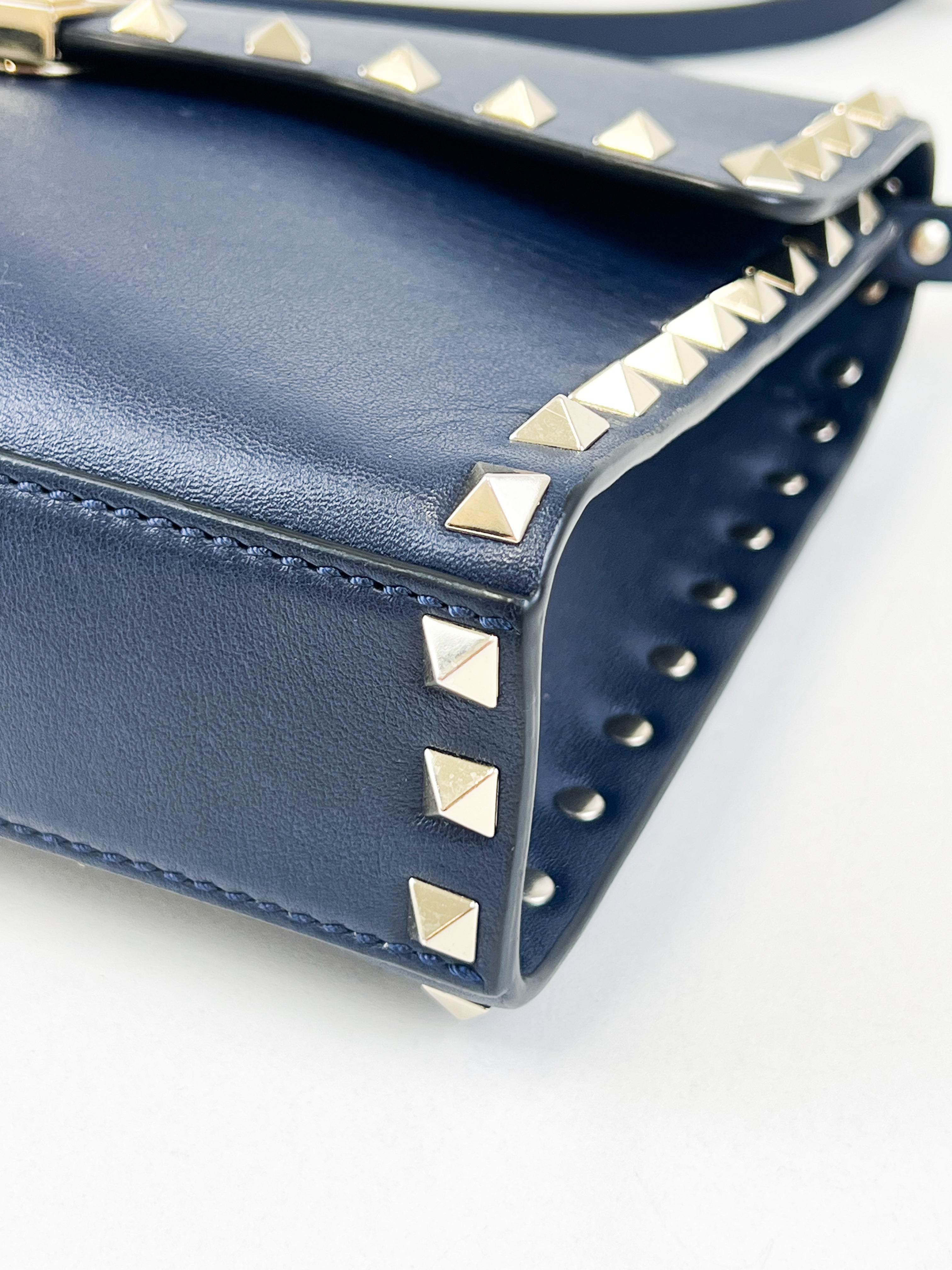 Valentino Garavani Rockstud Grain Texture Crossbody Bag