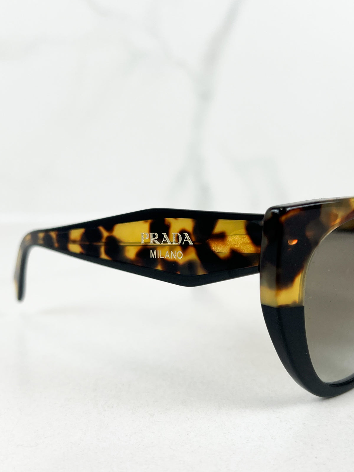 Prada Honey Tortoise Cat-Eye Sunglasses