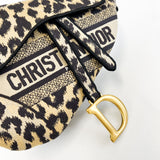 Christian Dior Leopard Saddle Bag