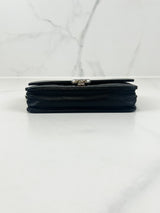 Chanel Black Calfskin CC WOC with SHW